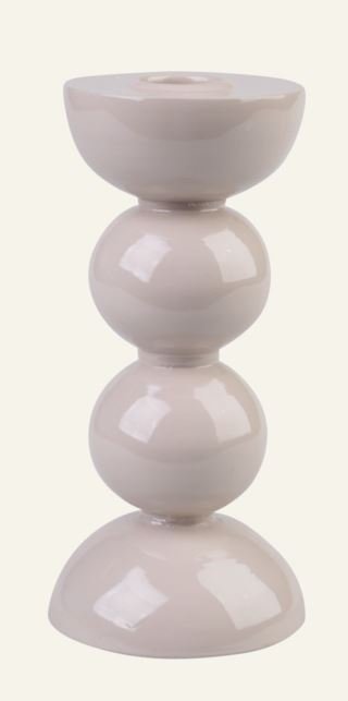Freya kynttilänjalka beige