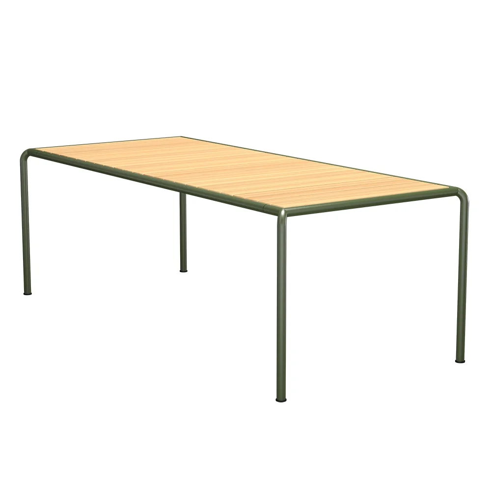 Houe, AVANTI Ruokapöytä 222x98 cm männyn/oliivinvihreä