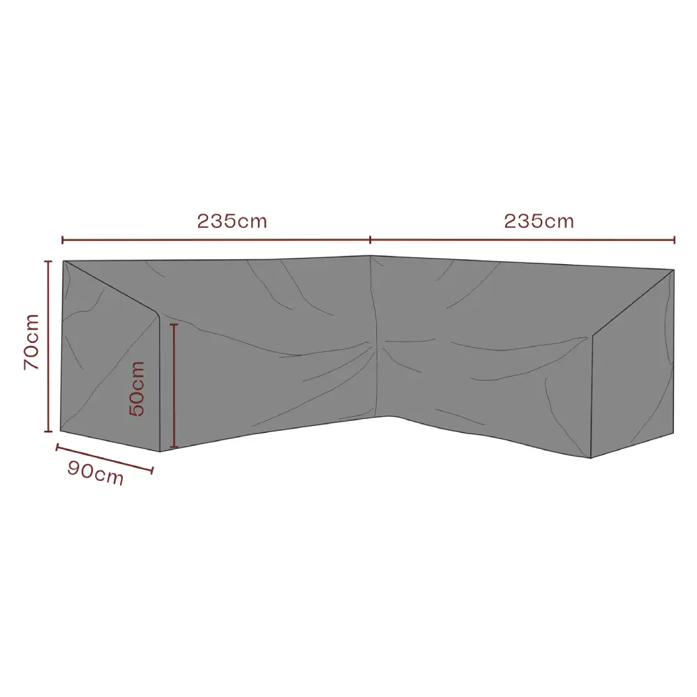 Brafab, Kalustesuoja Kulmasohva 235/235x70 cm Premium