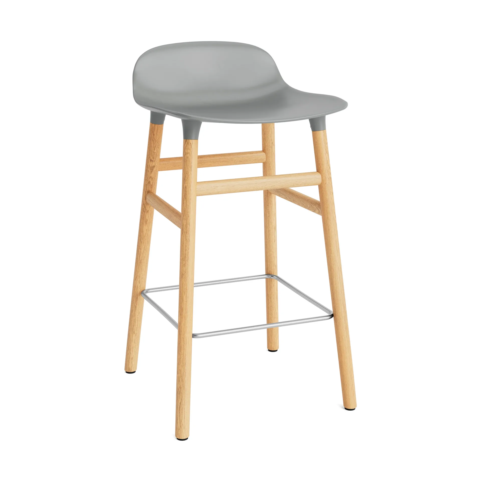 Normann Copenhagen Form Chair baarijakkara Jalat tammea harmaa