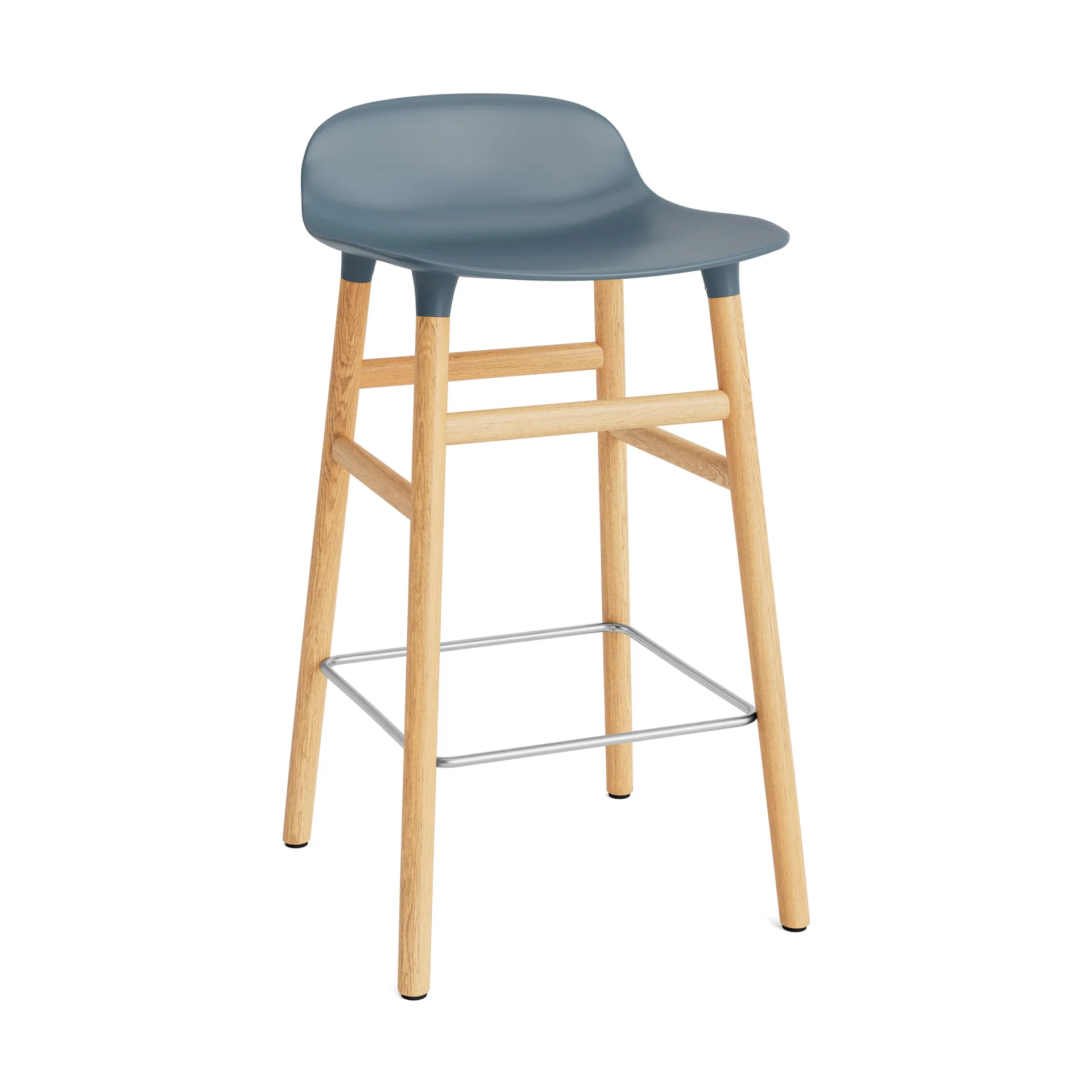 Normann Copenhagen Form Chair baarijakkara Jalat tammea sininen