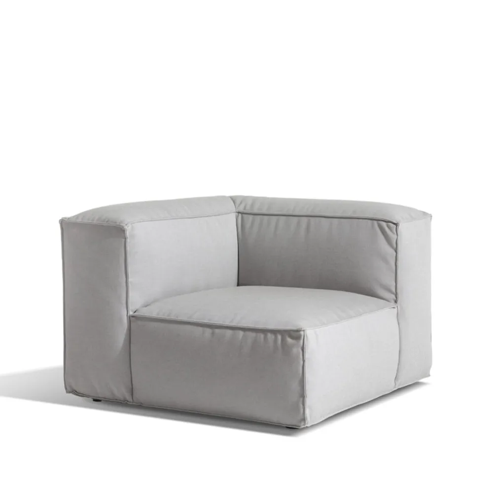 Skargaarden Asker moduulisohva Sunbrella sling light grey, kulmaosa