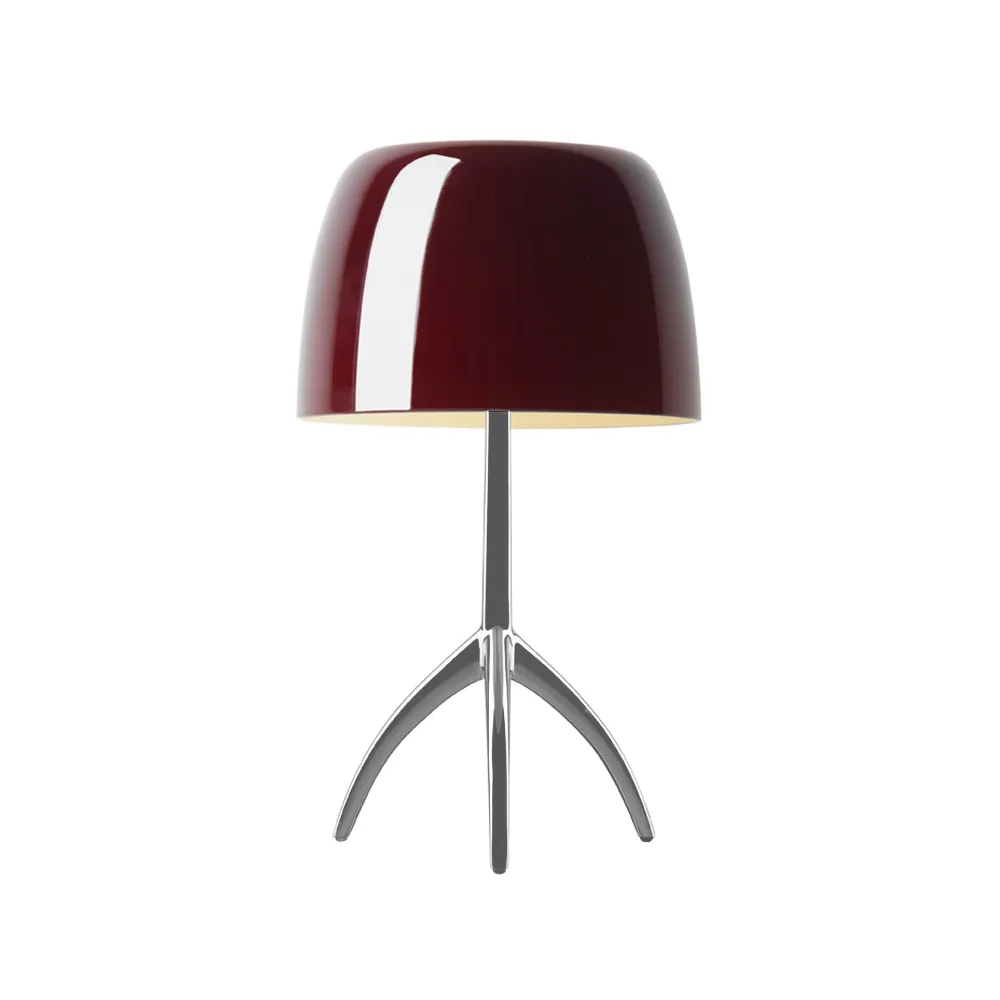 Foscarini Lumiere Grande himmennettävä pöytälamppu kirsikanpunainen, alumiini