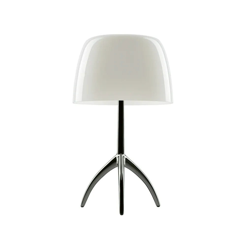 Foscarini Lumiere Grande himmennettävä pöytälamppu lämmin valkoinen, musta kromi