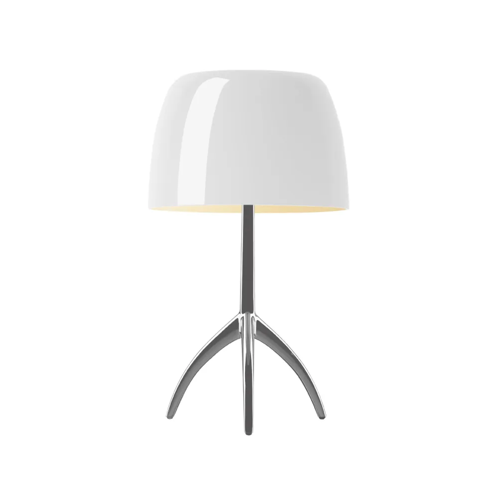 Foscarini Lumiere Grande himmennettävä pöytälamppu valkoinen, alumiini