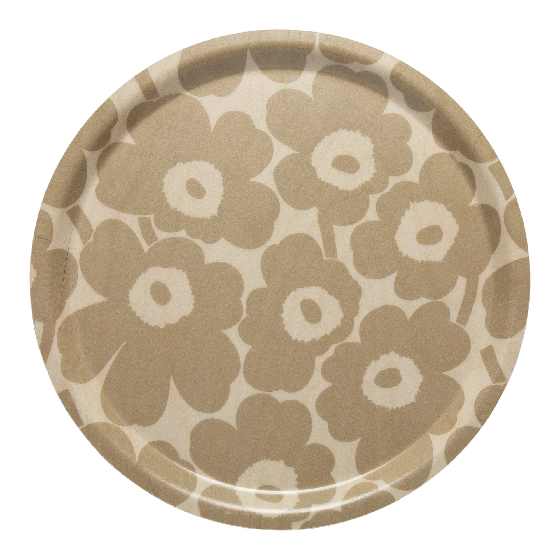 Marimekko Mini Unikko tray Vaaleanruskea-beige