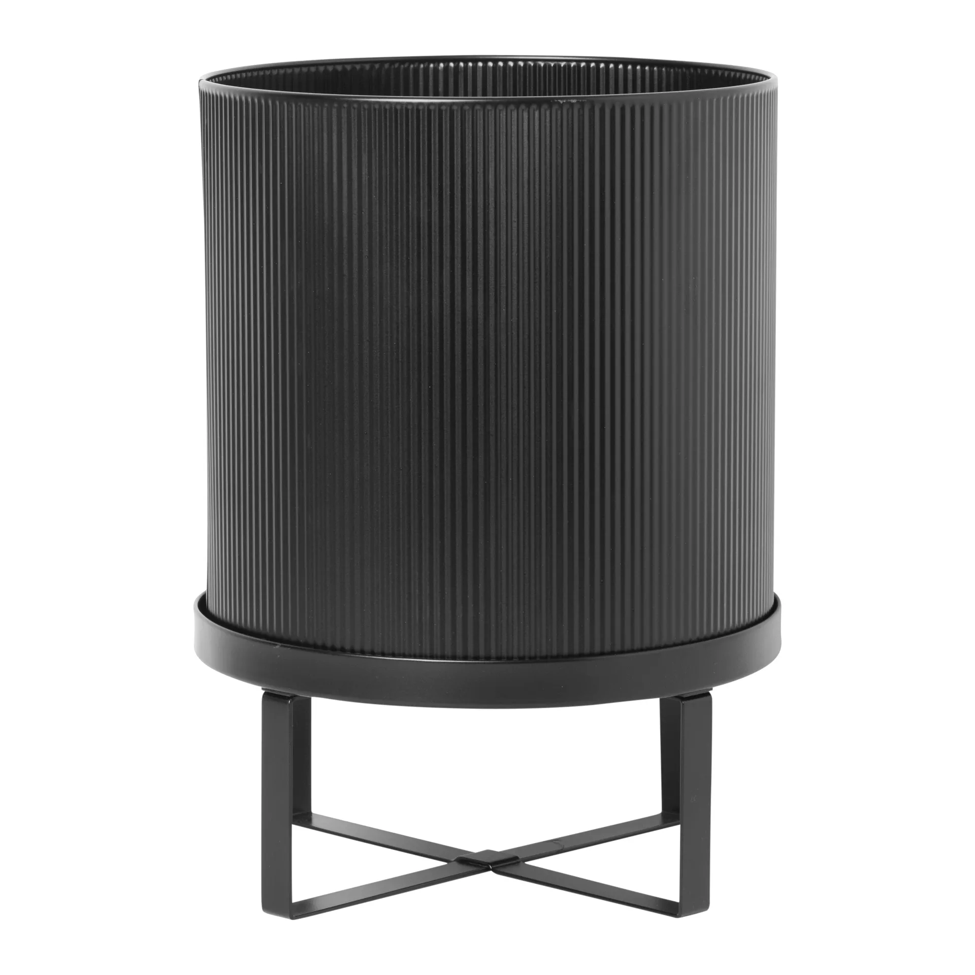 Ferm Living Bau -kukkaruukku suuri Ø28 cm Musta