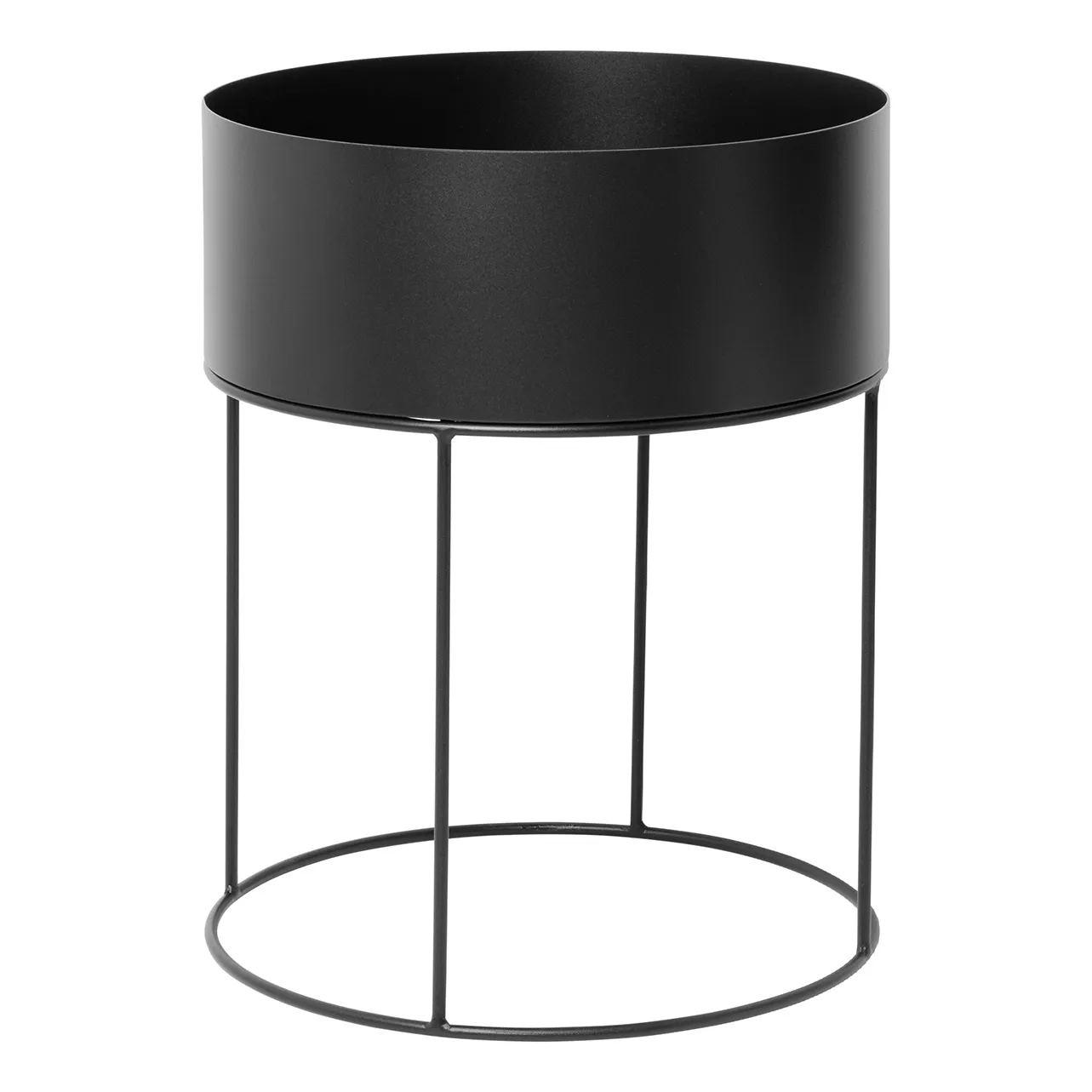 Ferm Living Ferm Living plant box pyöreä musta