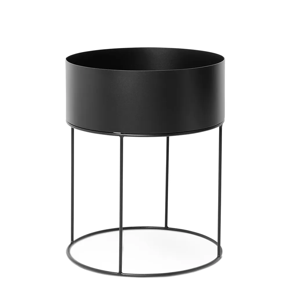 Ferm Living, Plant Box - Round - Black