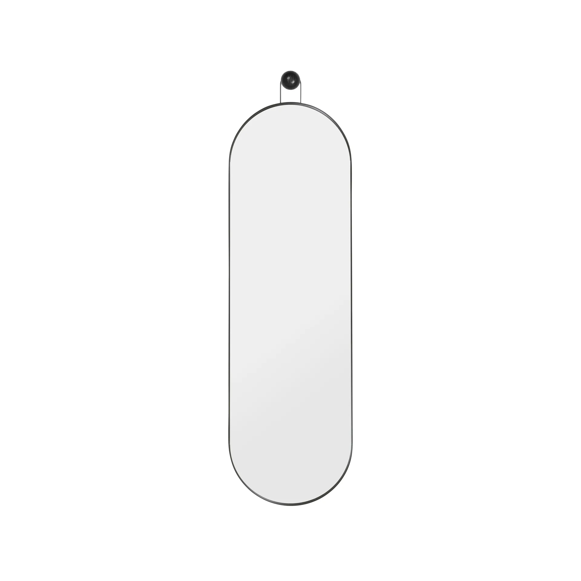 Ferm Living Poise ovaali peili musta