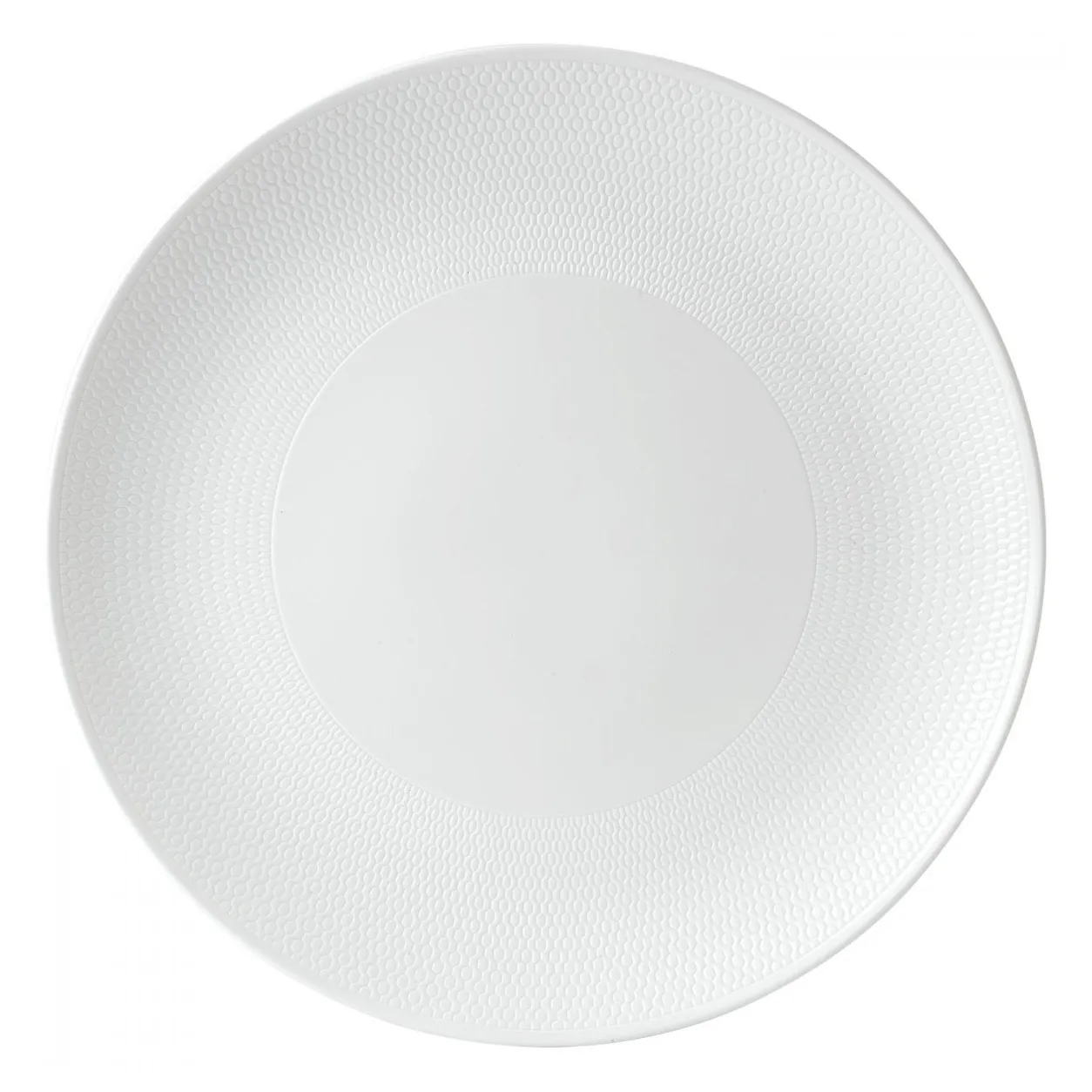 Wedgwood Gio pyöreä tarjoiluvati Ø 31 cm valkoinen