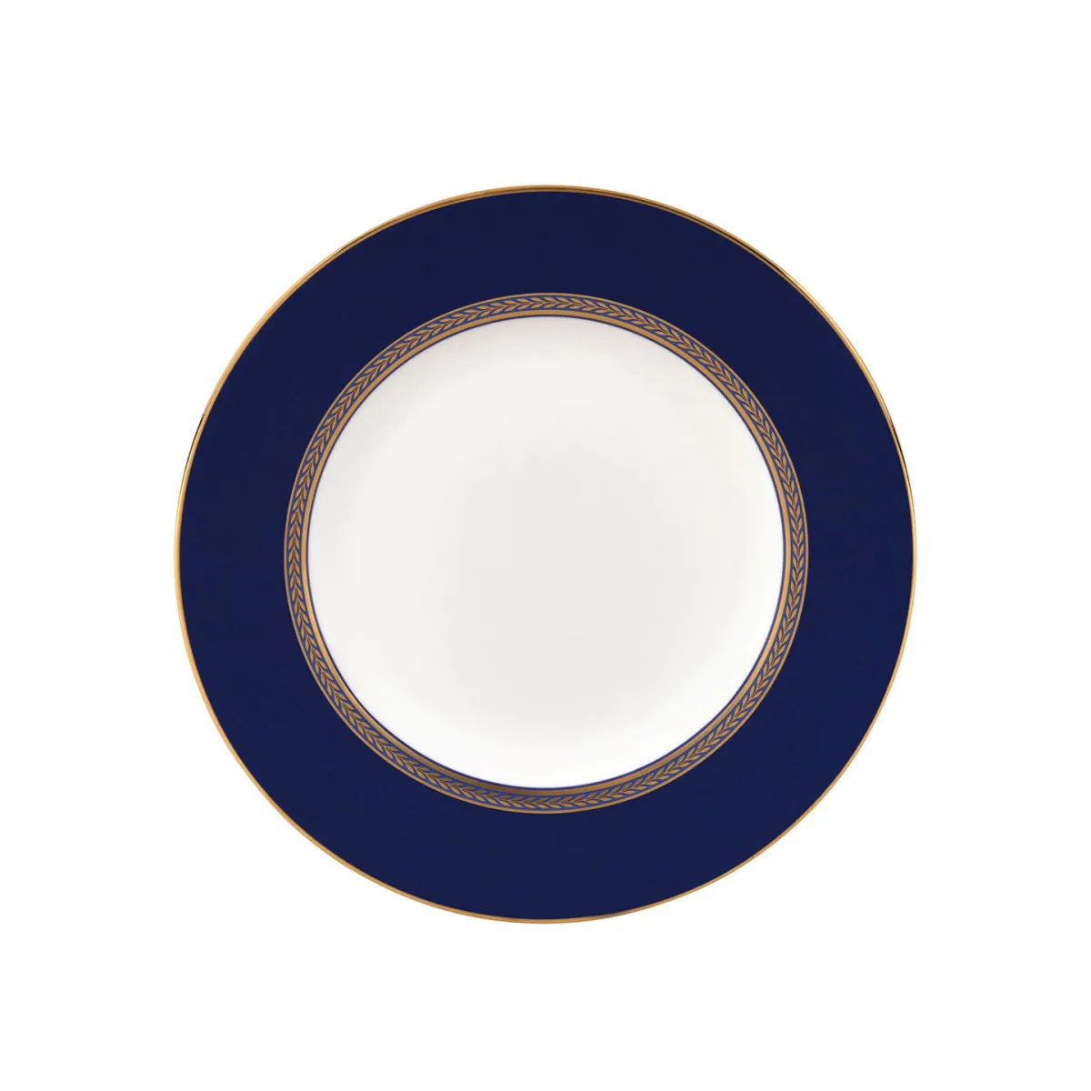 Wedgwood Renaissance Gold lautanen, sininen reuna Ø 20 cm