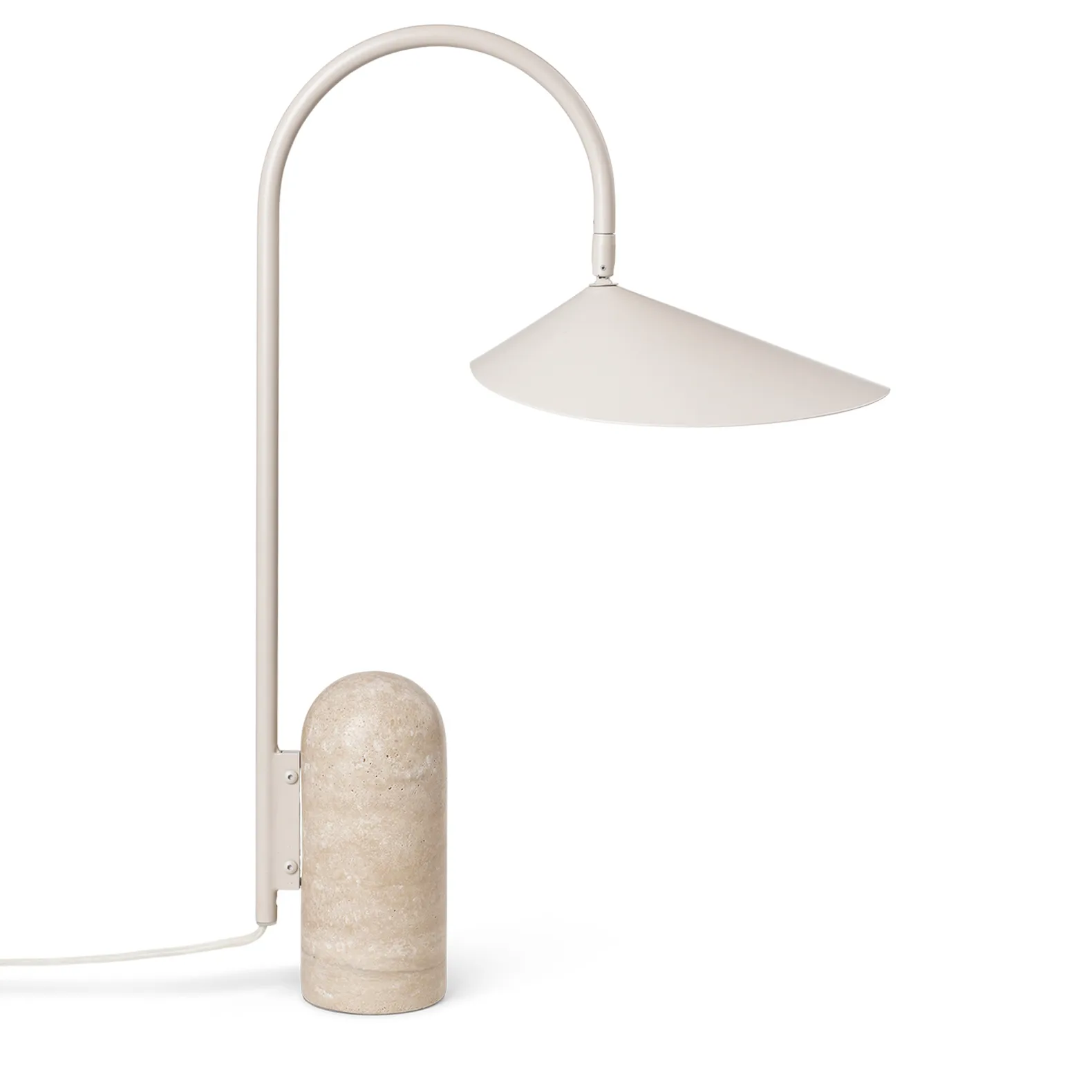 Ferm Living Arum pöytävalaisin Cashmere