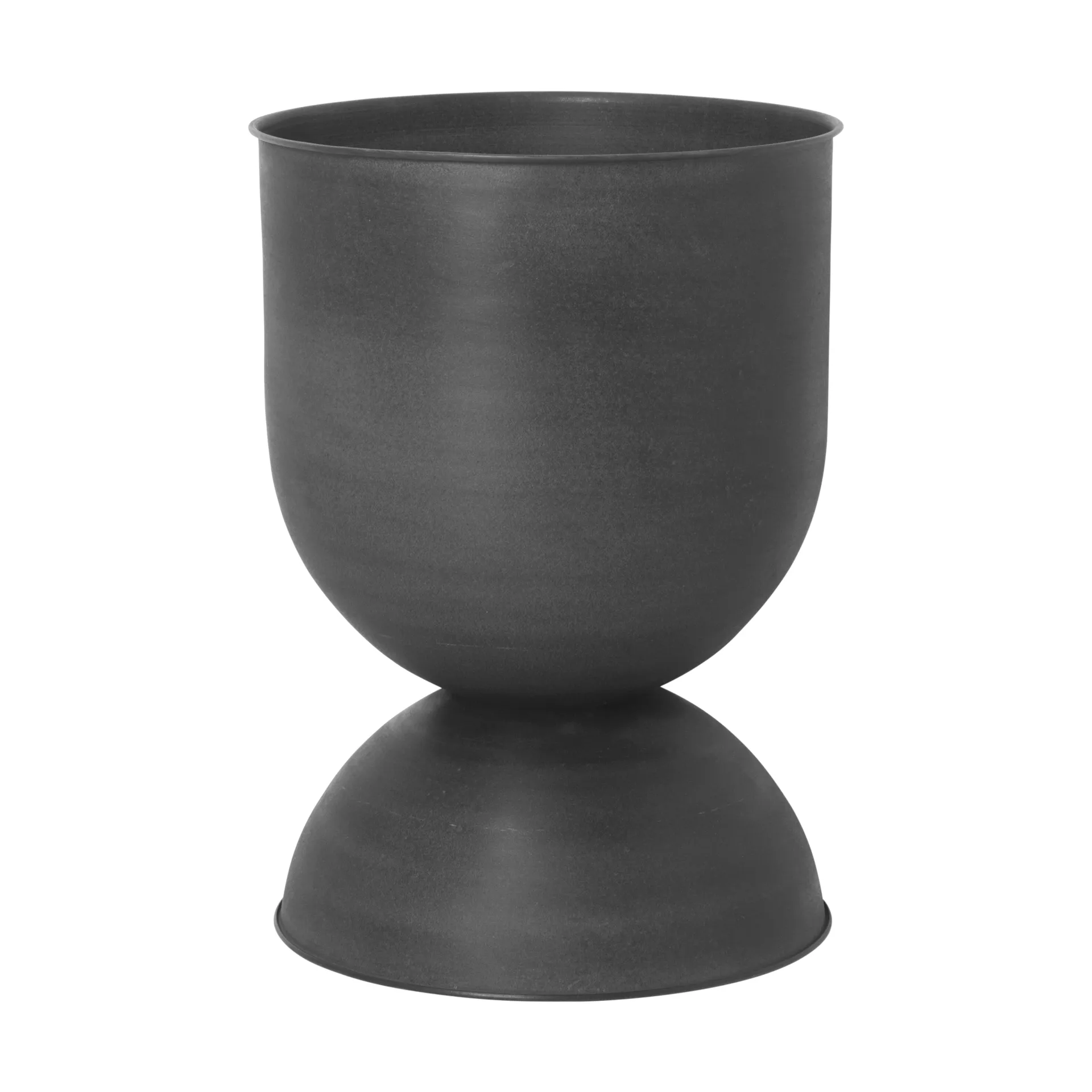Ferm Living Hourglass ruukku, medium Ø40 cm Musta-tummanharmaa