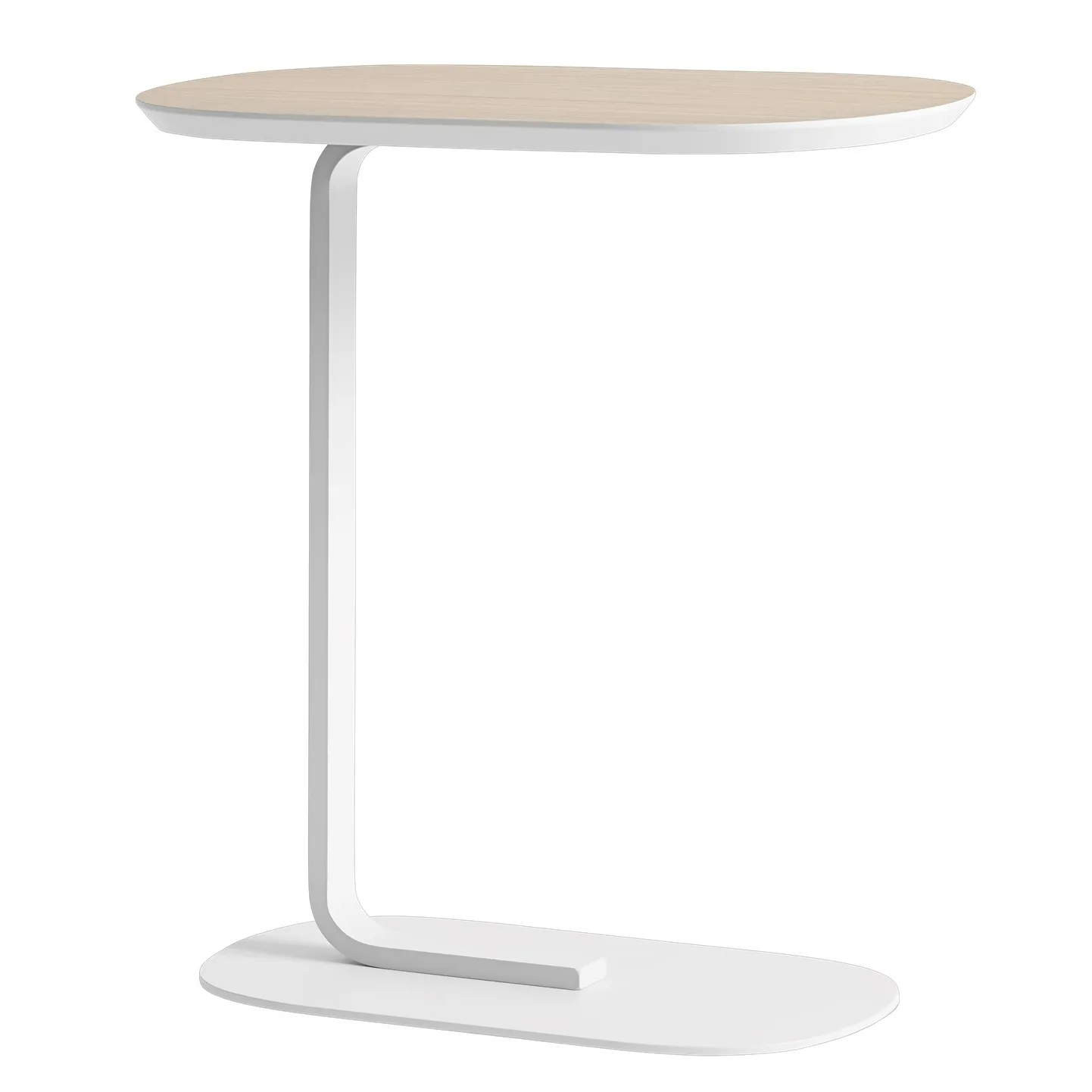 Muuto Relate sivupöytä 60,5 cm tammi, valkoinen