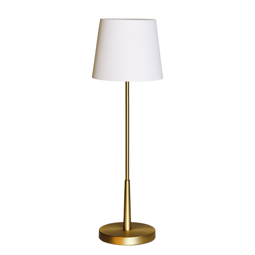 by Rydéns, Lumi pöytävalaisin K: 68,5cm kulta/valkoinen