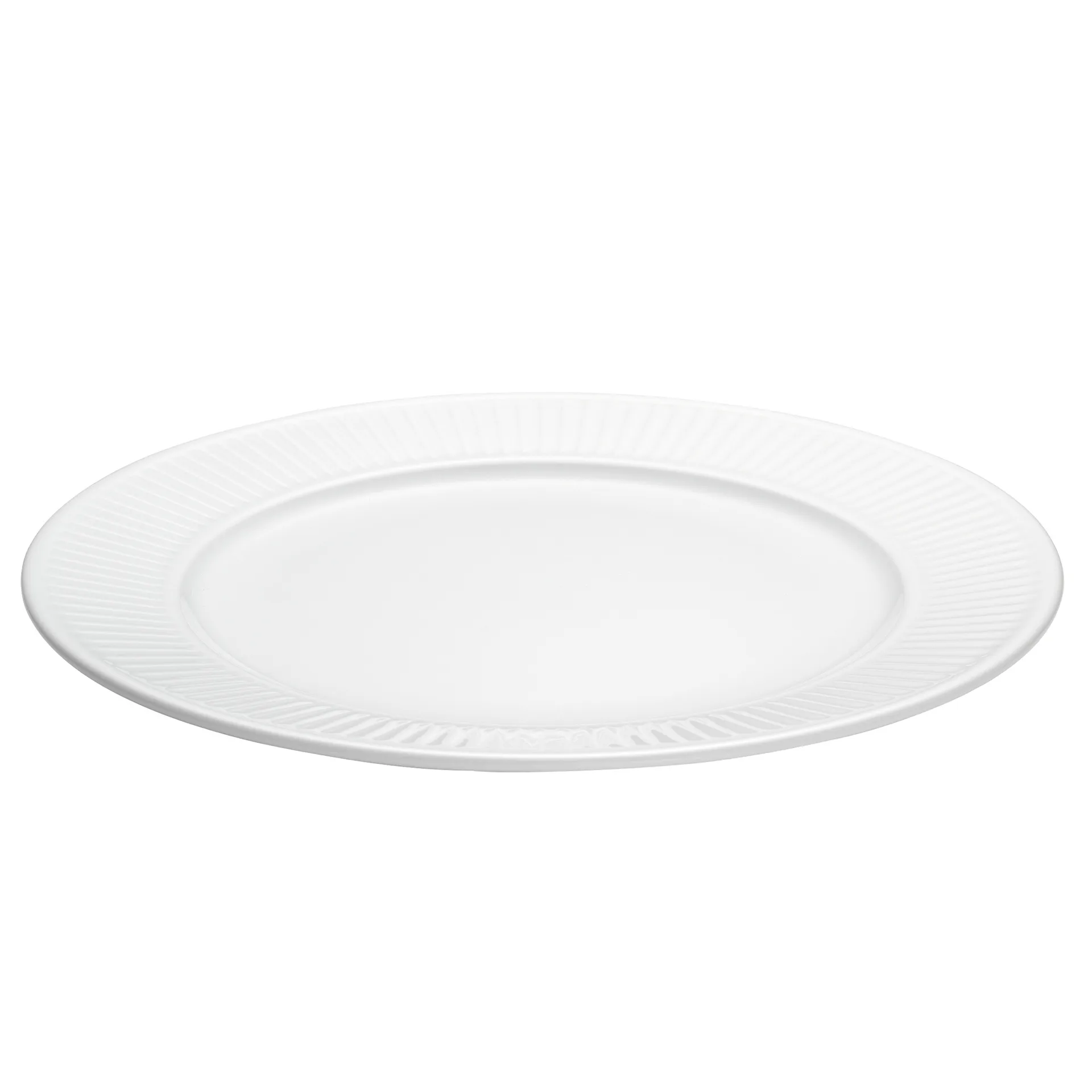 Pillivuyt Plissé lautanen, Ø 24 cm Valkoinen