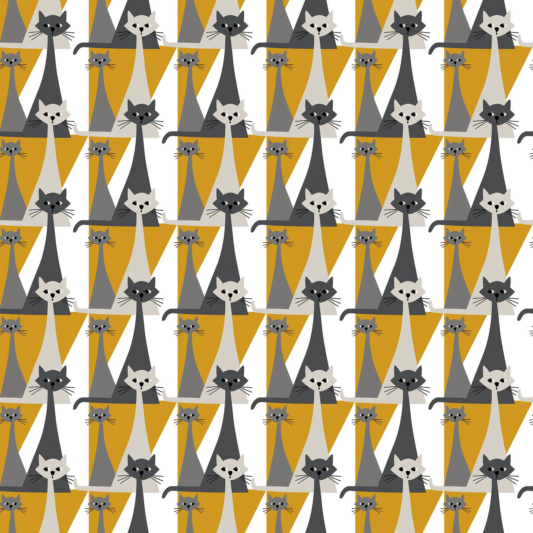 Arvidssons Textil Kitty kangas Keltainen