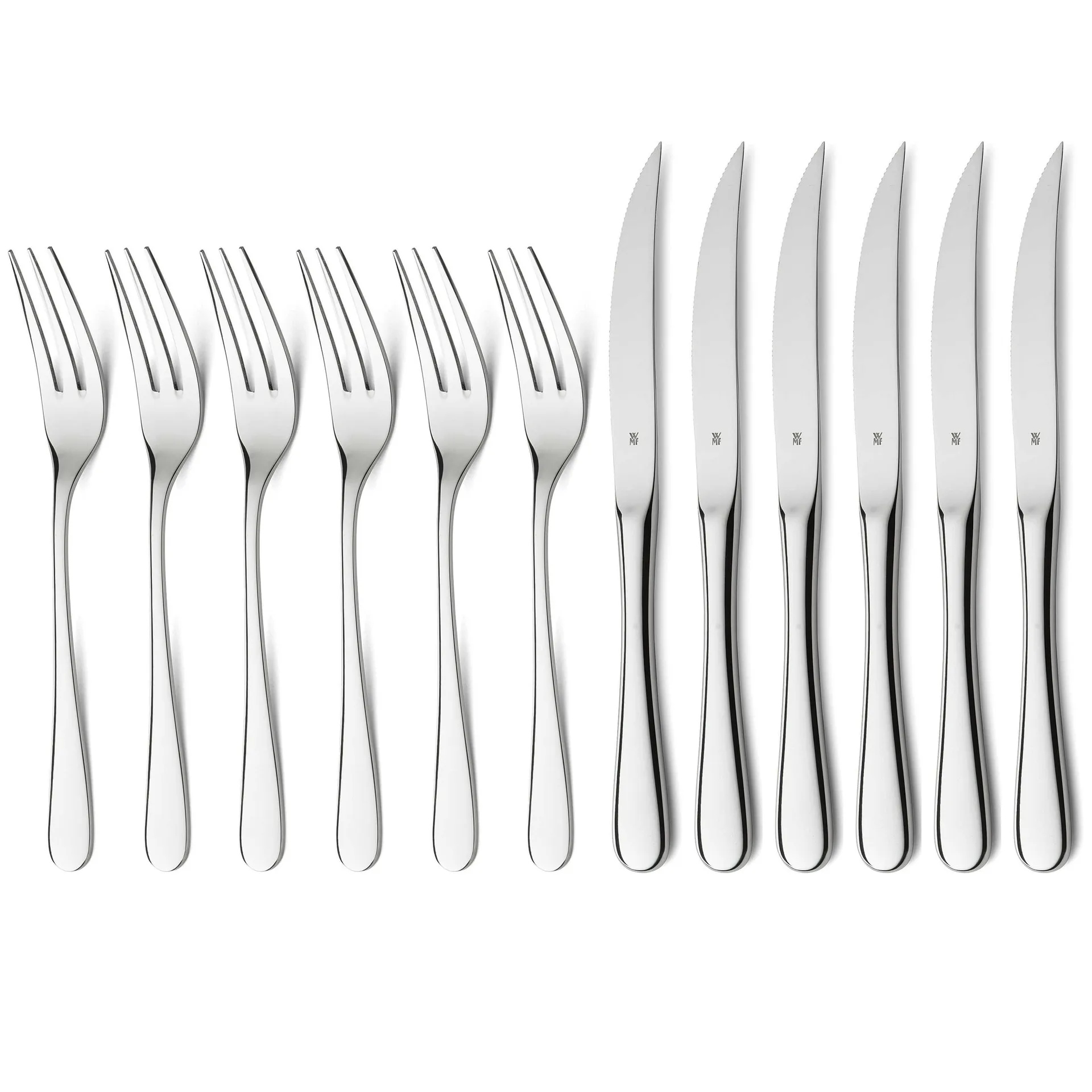 WMF Geschenkidee grilliaterimet, 12 osaa Ruostumaton teräs