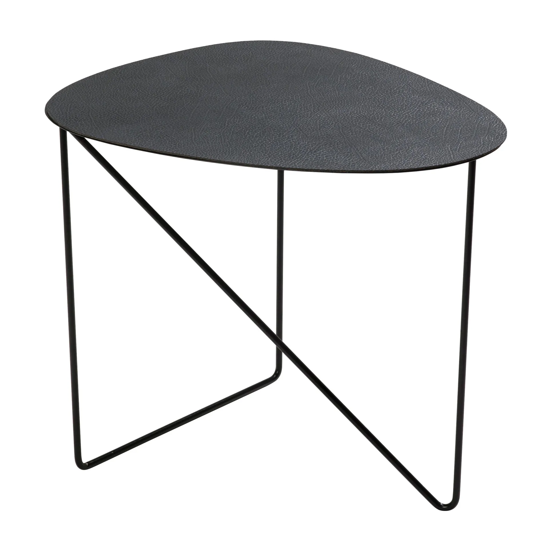 LIND DNA Curve Hippo -sivupöytä, L Black-anthracite