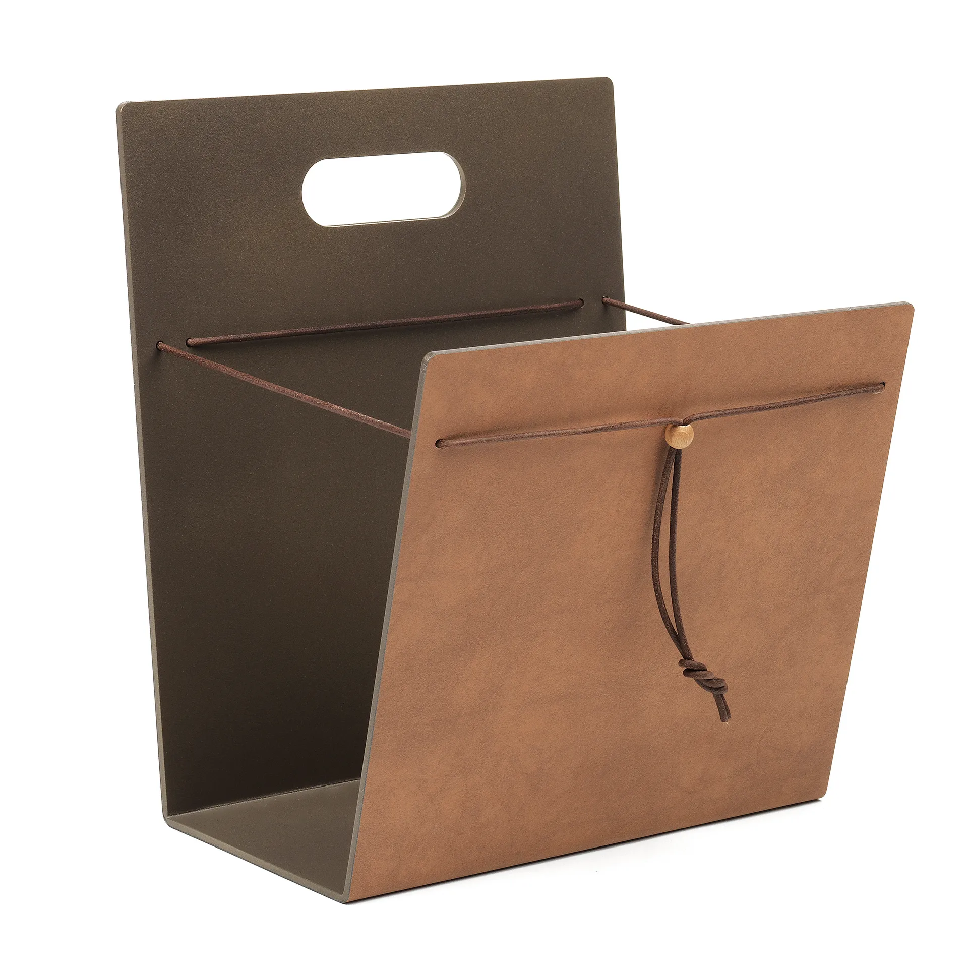 LIND DNA Magazine Holder Nupo, M Nature-bronze