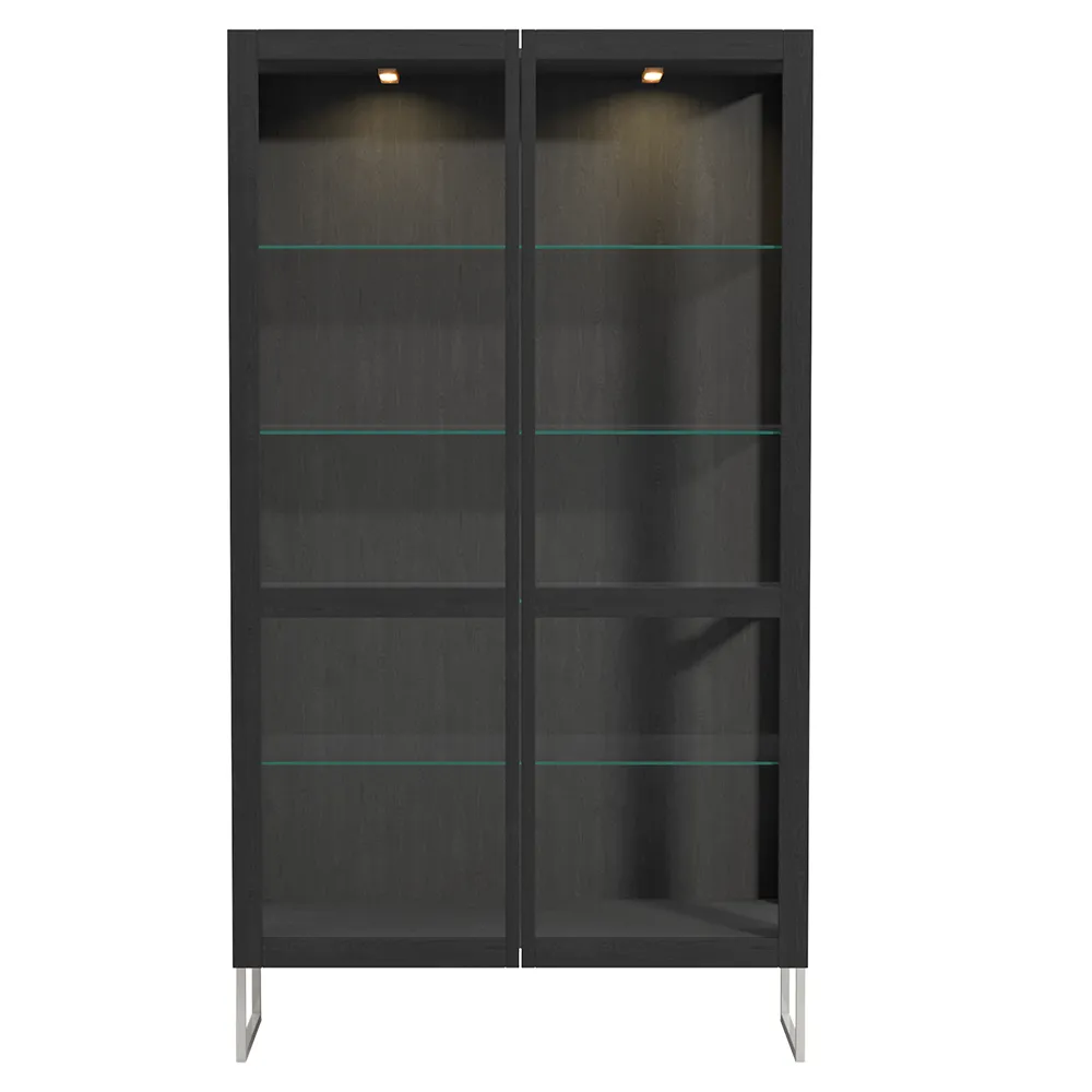 Skovby, Sm452 Lasikaappi Musta Tammi Lakka 100X43X162Cm