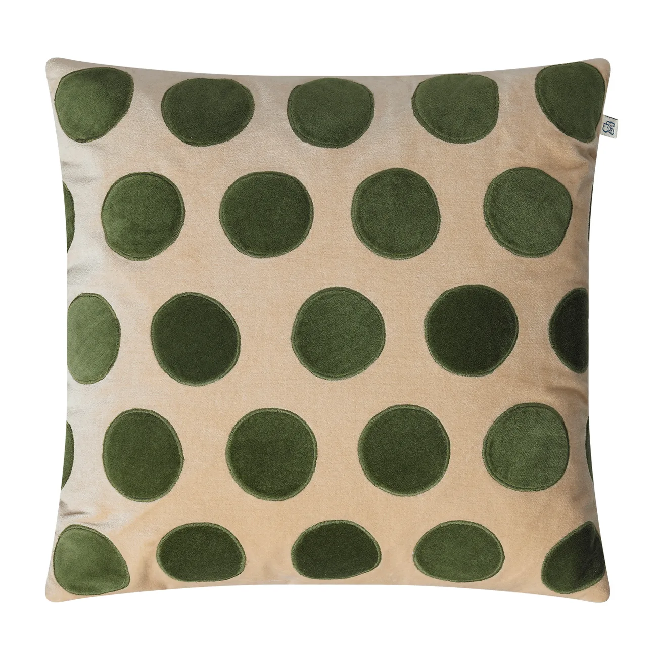 Chhatwal & Jonsson Circle tyynynpäällinen 50x50 cm Beige-cactus green