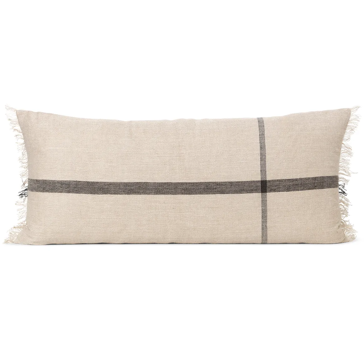Ferm Living Calm tyyny camel-black 38x88 cm