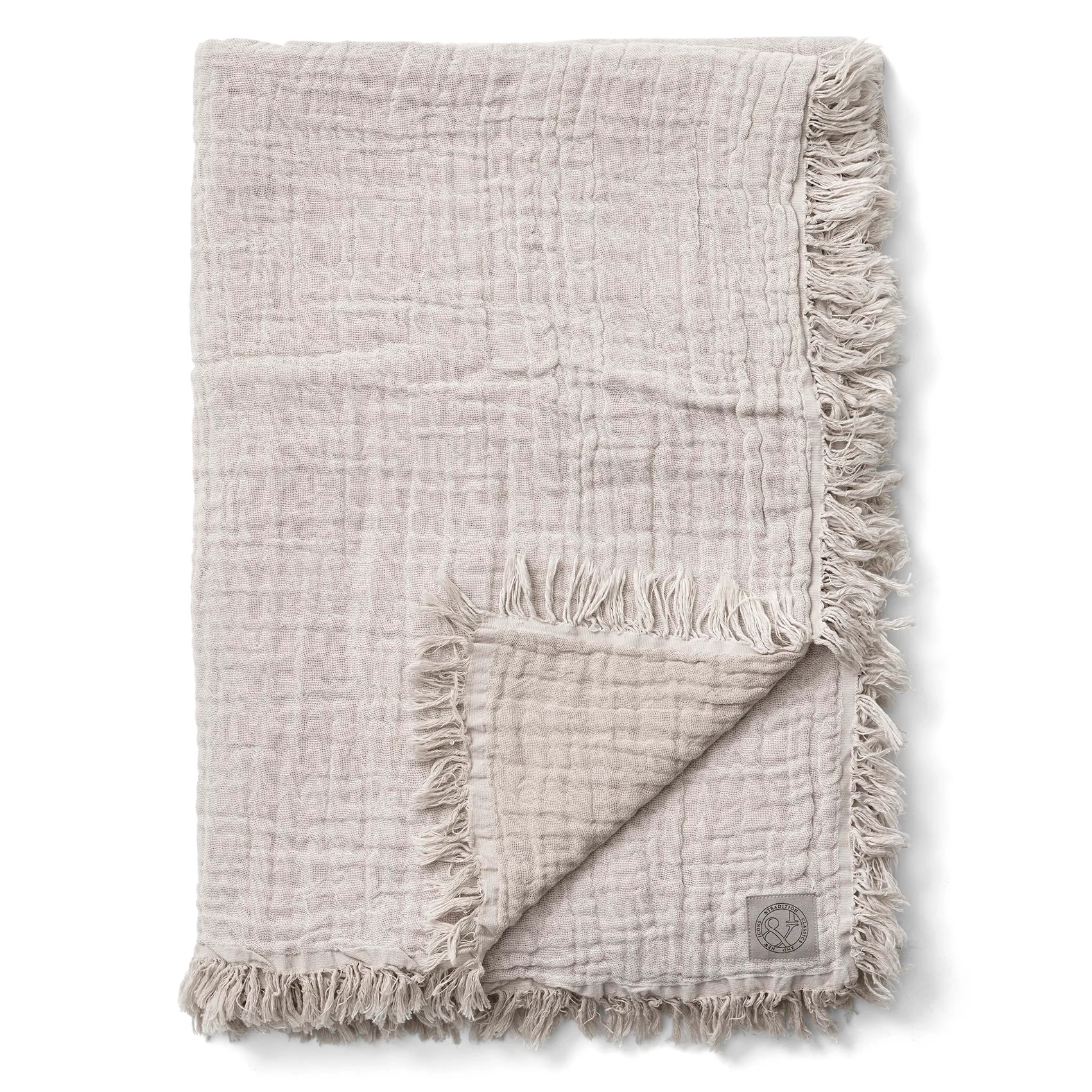 &Tradition Collect puuvillahuopa SC33 260x260 cm Cloud & Milk (beige-valkoinen)