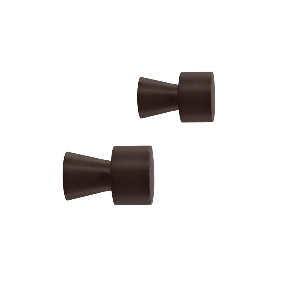 OYOY Pin koukku, 2-pakkaus Ruskea