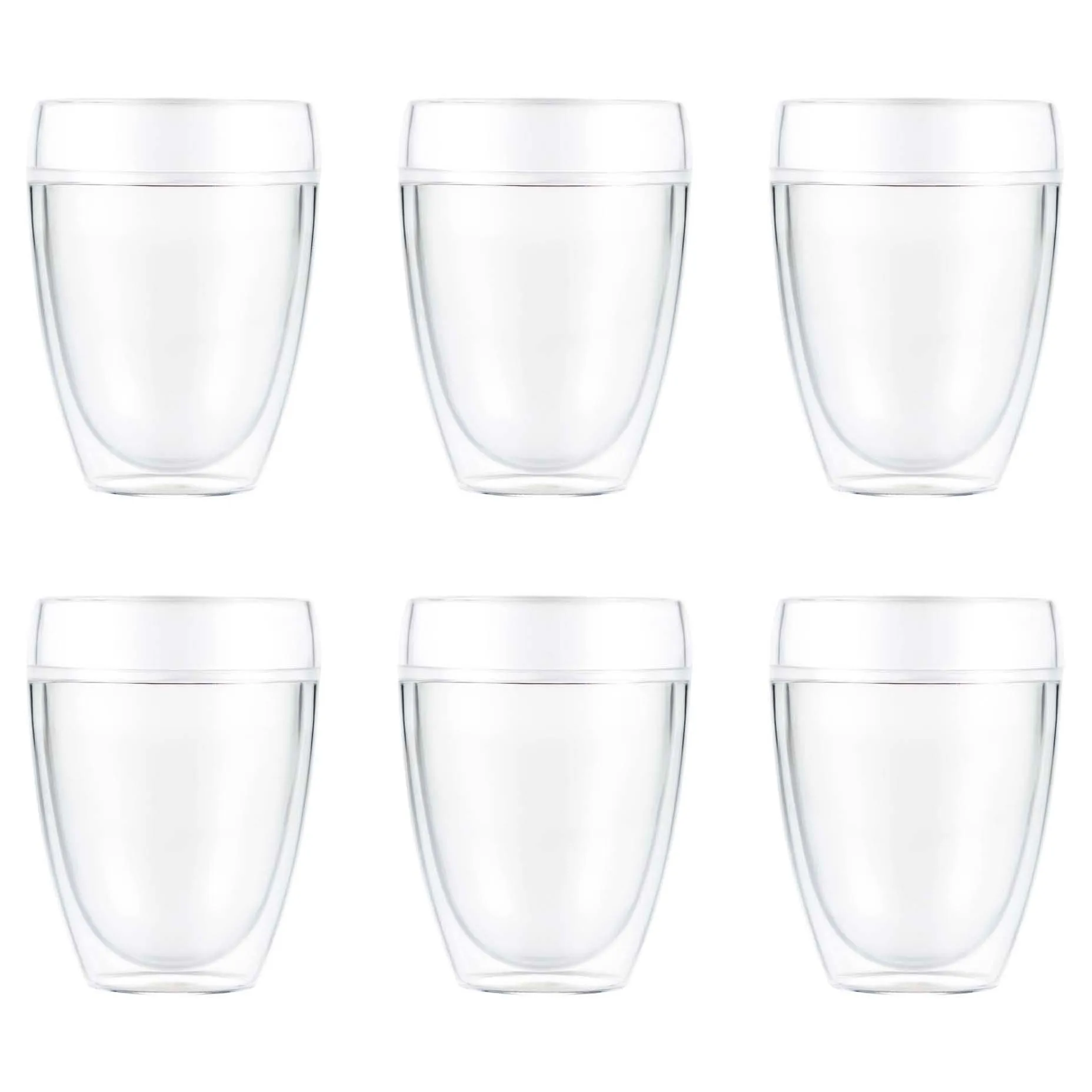Bodum Pavina Outdoor kaksiseinäinen muovista valmistettu lasi, 6-pakkaus 35 cl