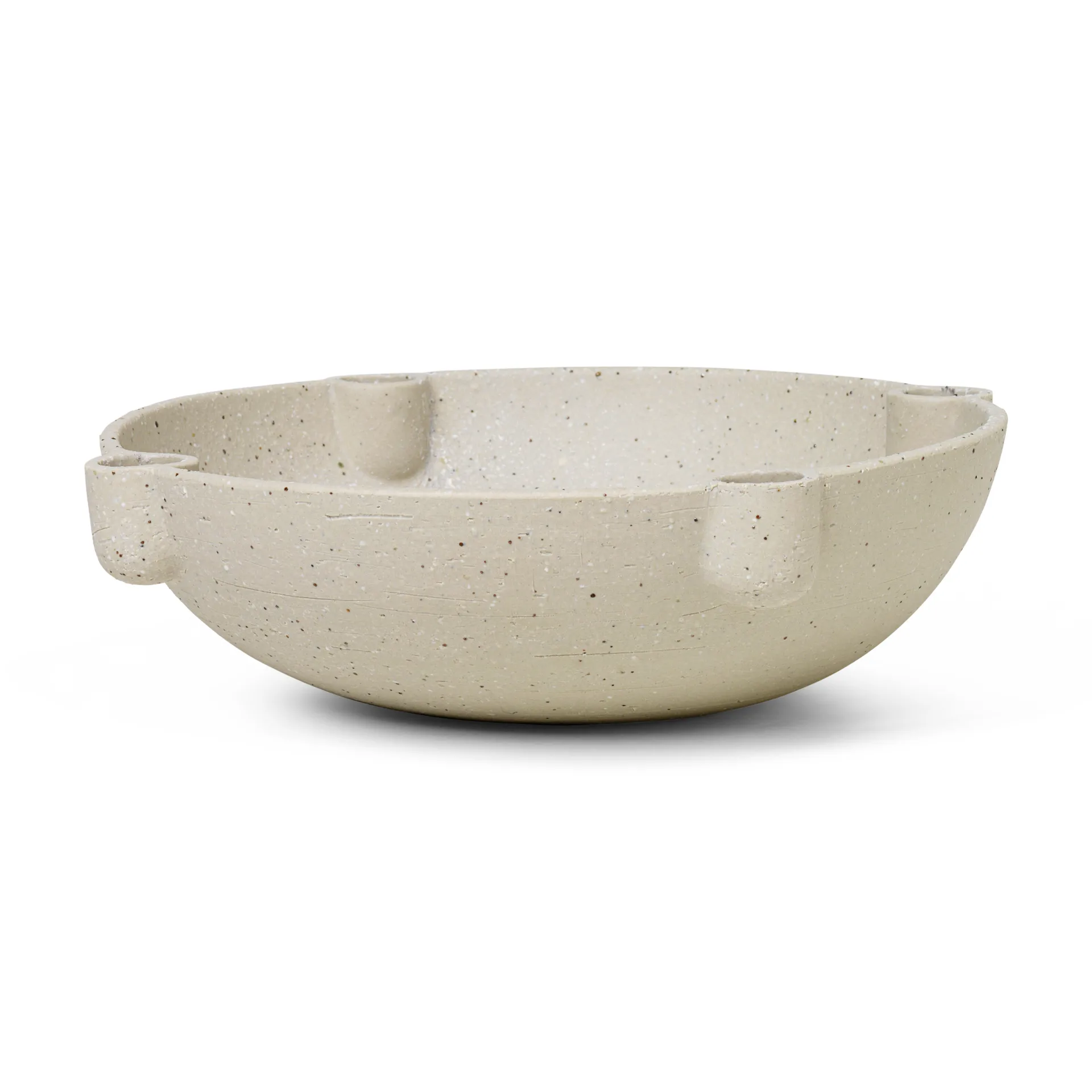 Ferm Living Bowl adventtikynttelikkö, keramiikka large Ø 27 cm Vaaleanharmaa