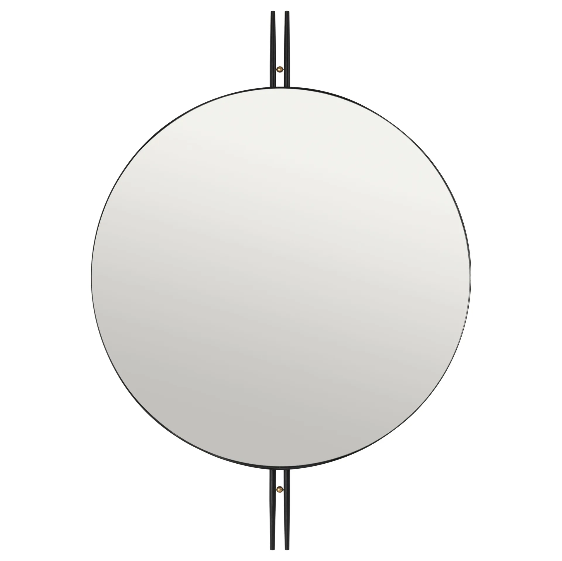 GUBI IOI seinäpeili Ø 80 cm Musta