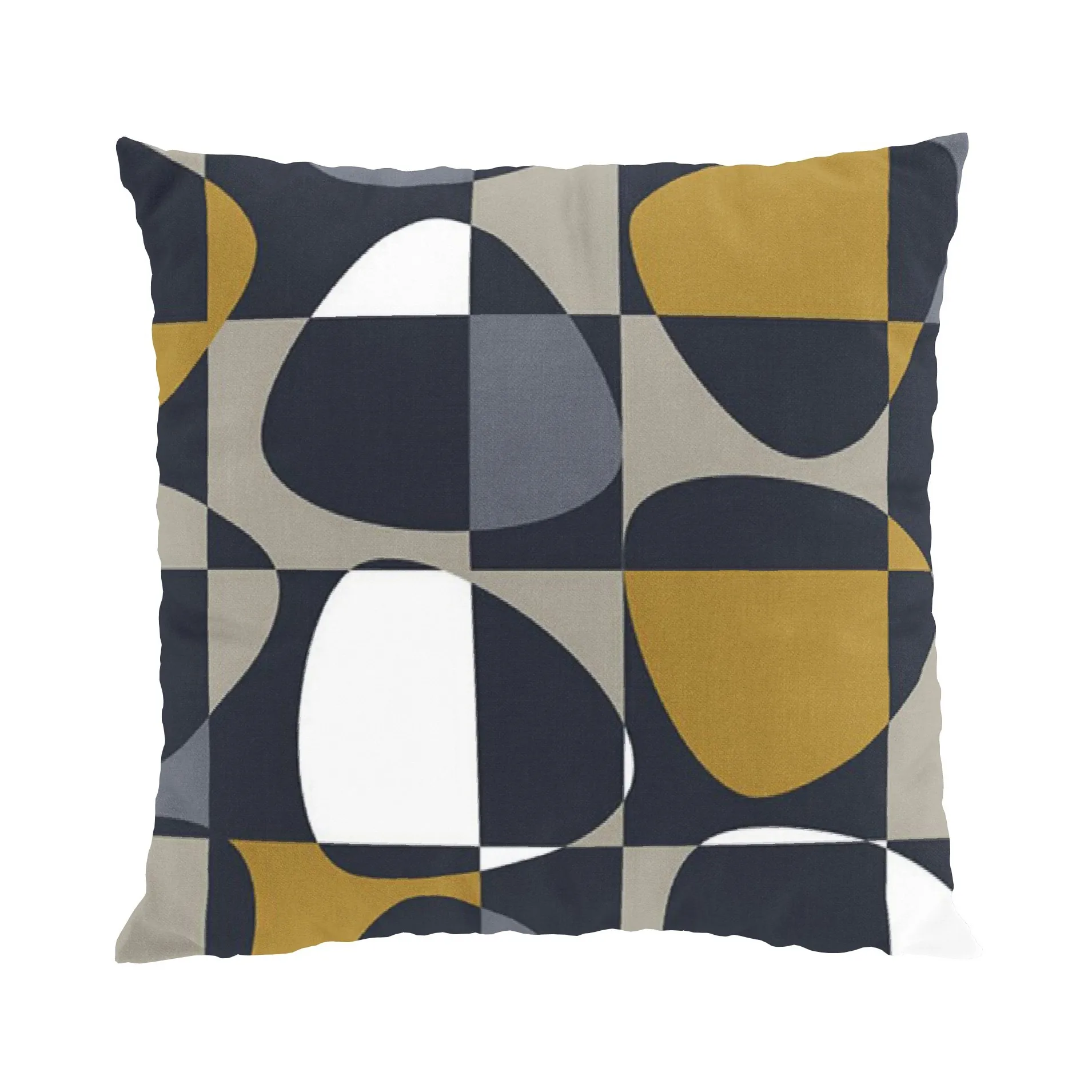 Arvidssons Textil Mosaik tyynynpäällinen 47x47 cm Tummanharmaa