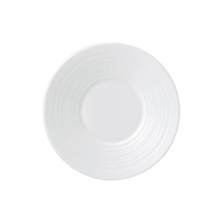 Wedgwood White Strata -espressokupin aluslautanen Ø 12 cm