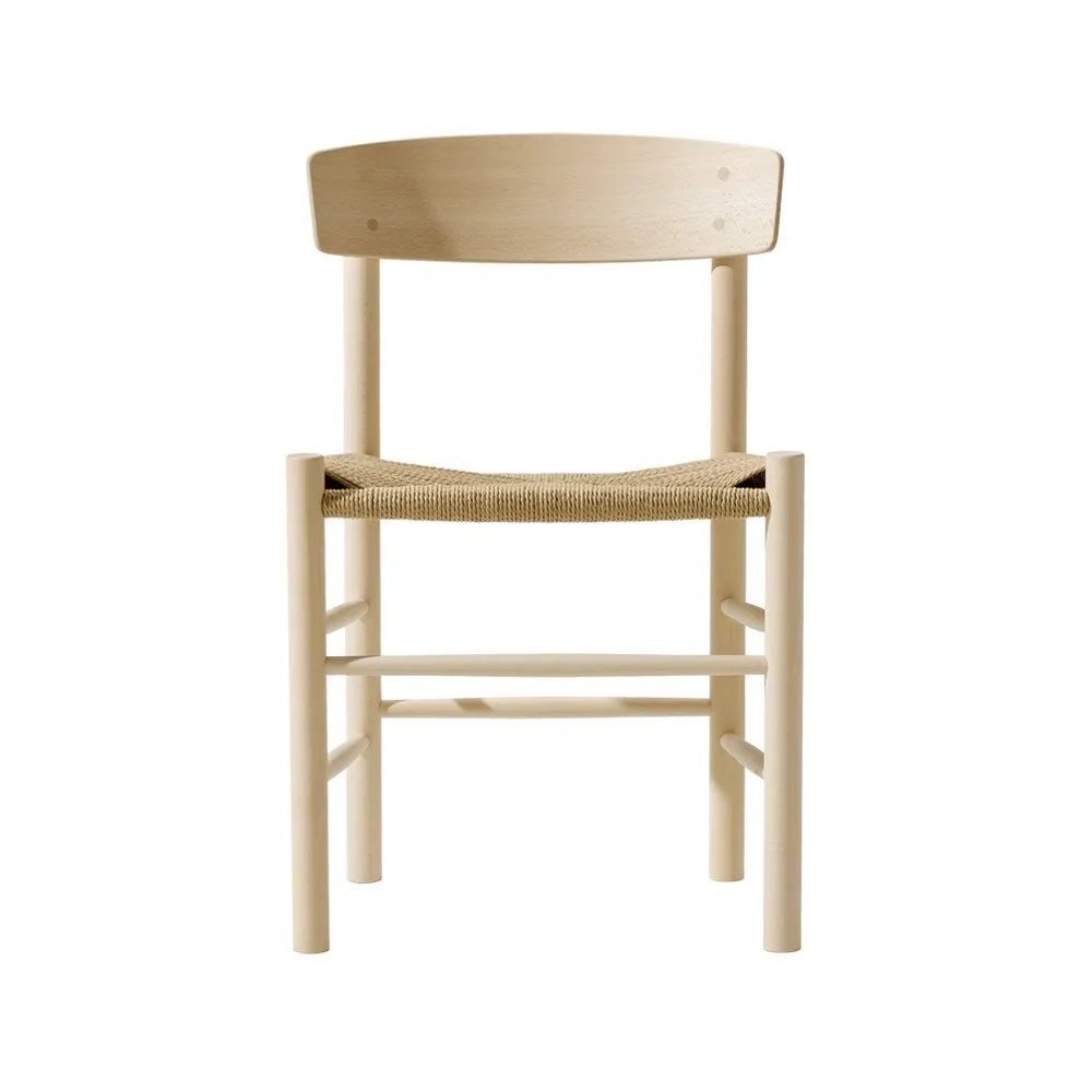 Fredericia Furniture J39-tuoli Saippuoitu koivu punottu natural