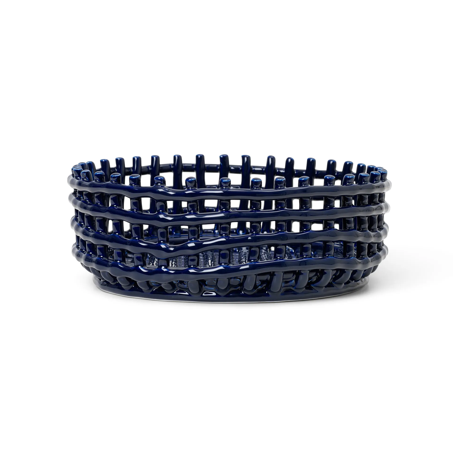 Ferm Living Ceramic punottu kulho Blue