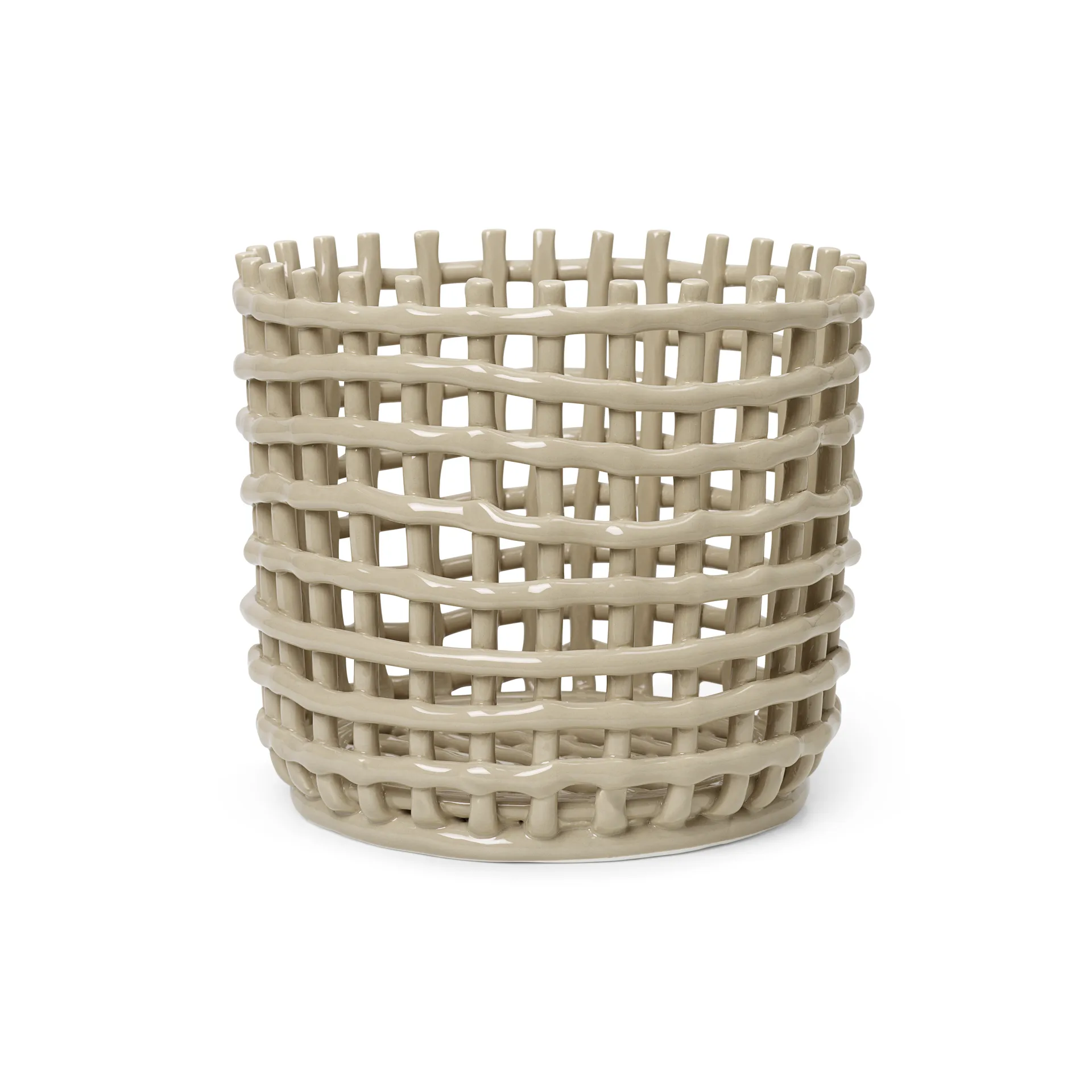 Ferm Living Ceramic punottu kori Ø 23,5 cm Cashmere