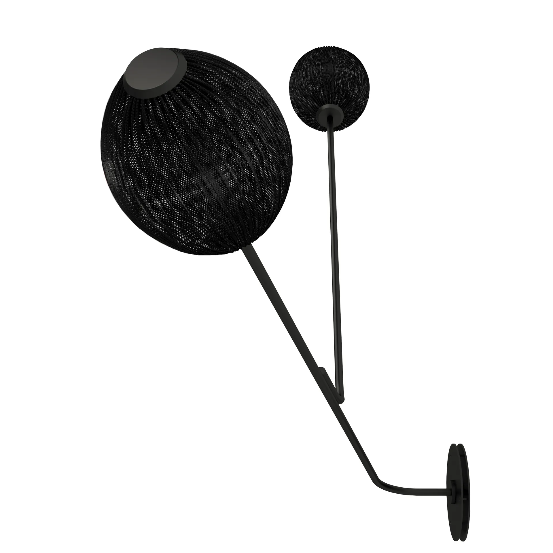 GUBI Satellite seinävalaisin Soft black-puolimatta