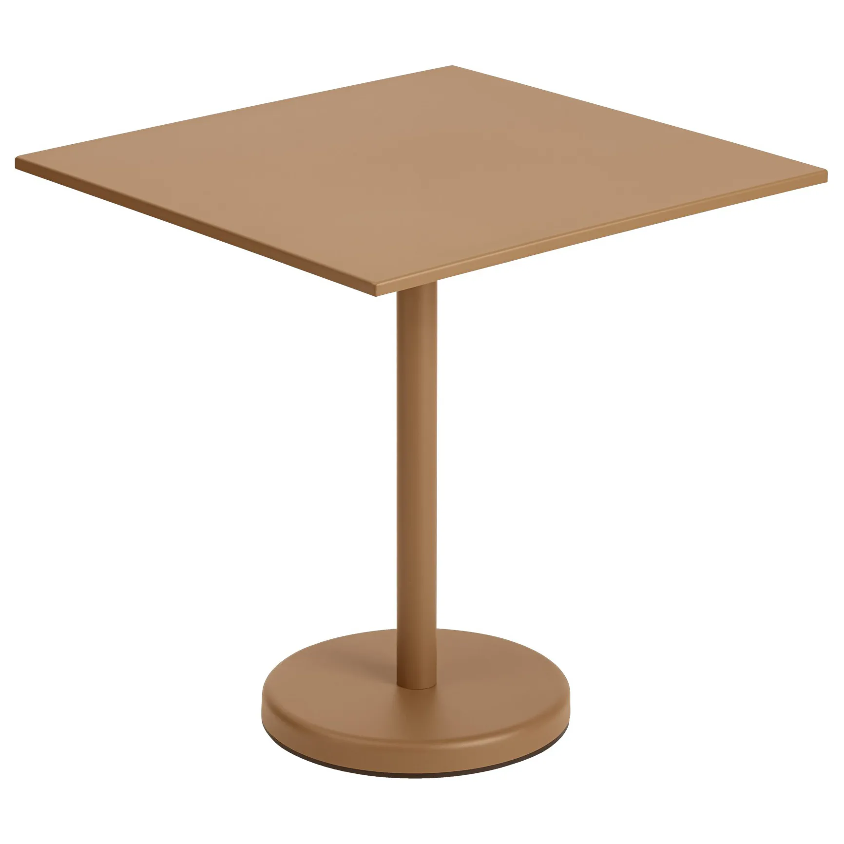 Muuto Linear teräspöytä 70x70 cm Burnt orange