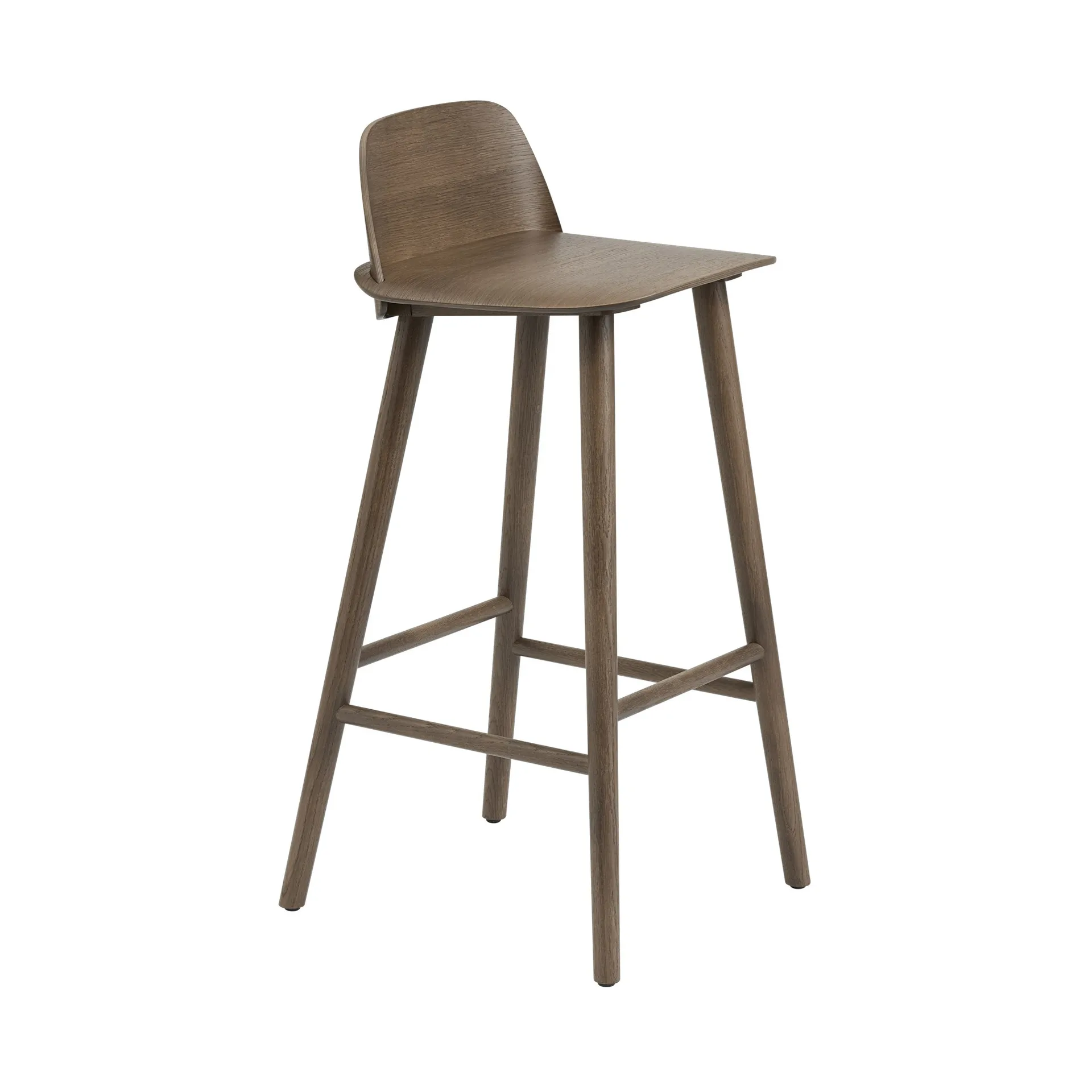 Muuto Nerd baarijakkara, 65 cm Stained dark brown