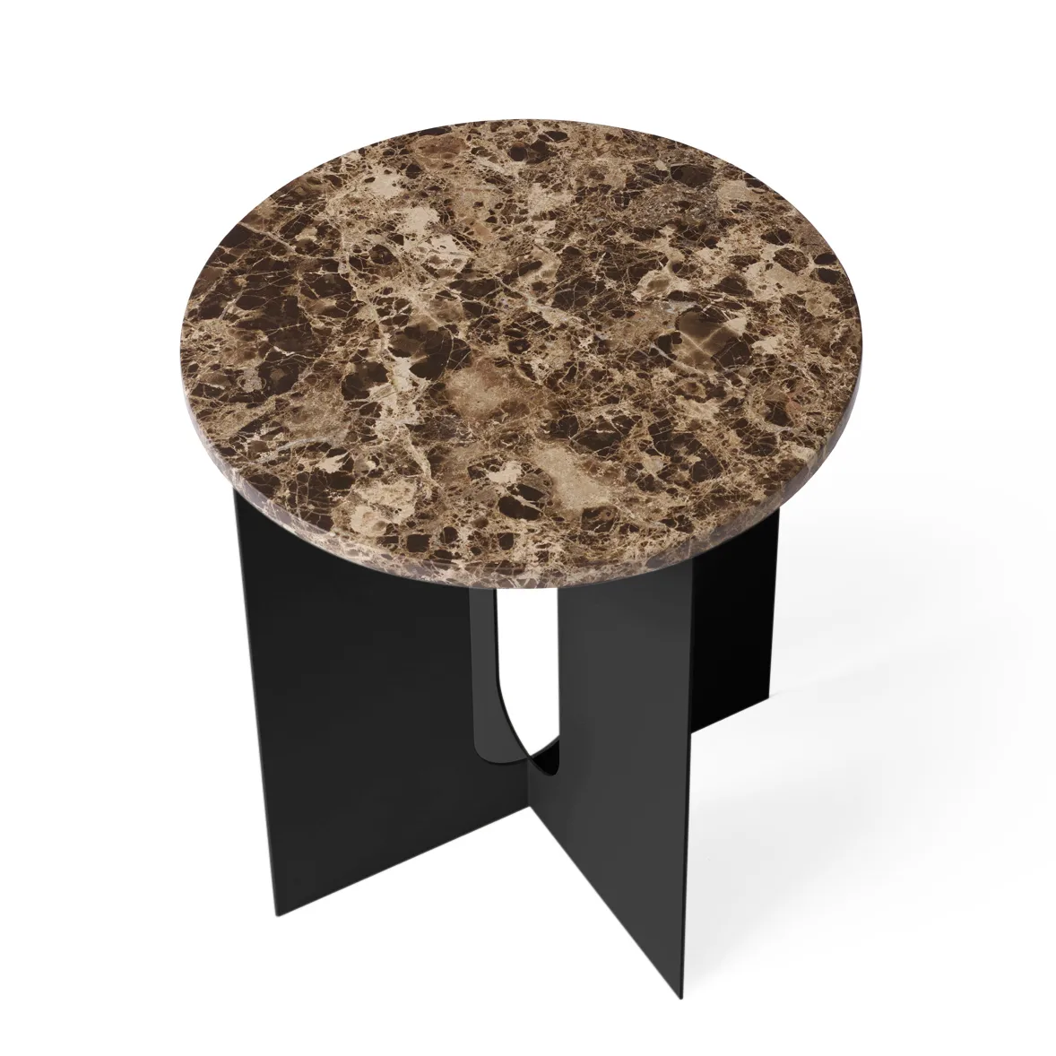 Audo Copenhagen Androgyne pöytälevy sivupöytä Emparador, Ø42 cm