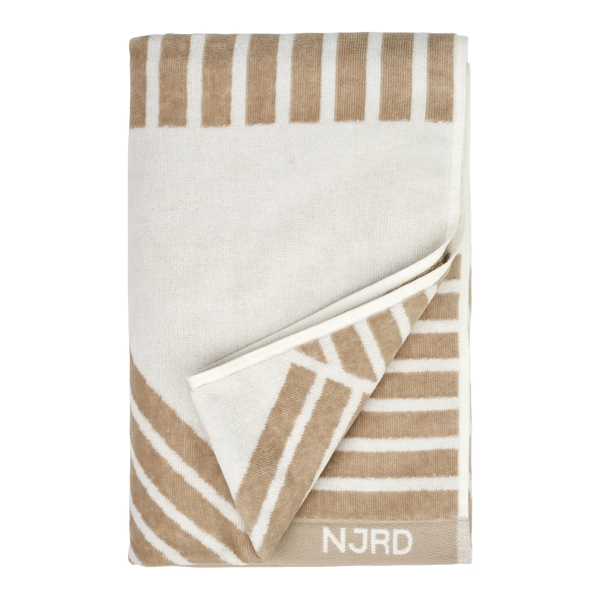 NJRD Stripes kylpypyyhe 70x140 cm Beige