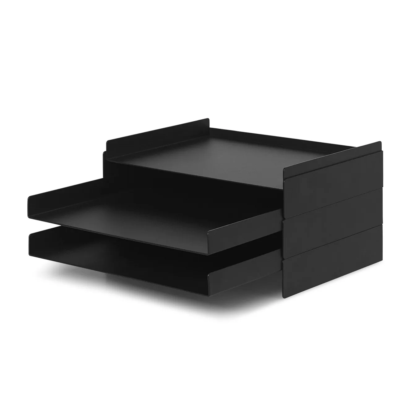 Ferm Living 2x2 Organiser paperihyllykkö Musta