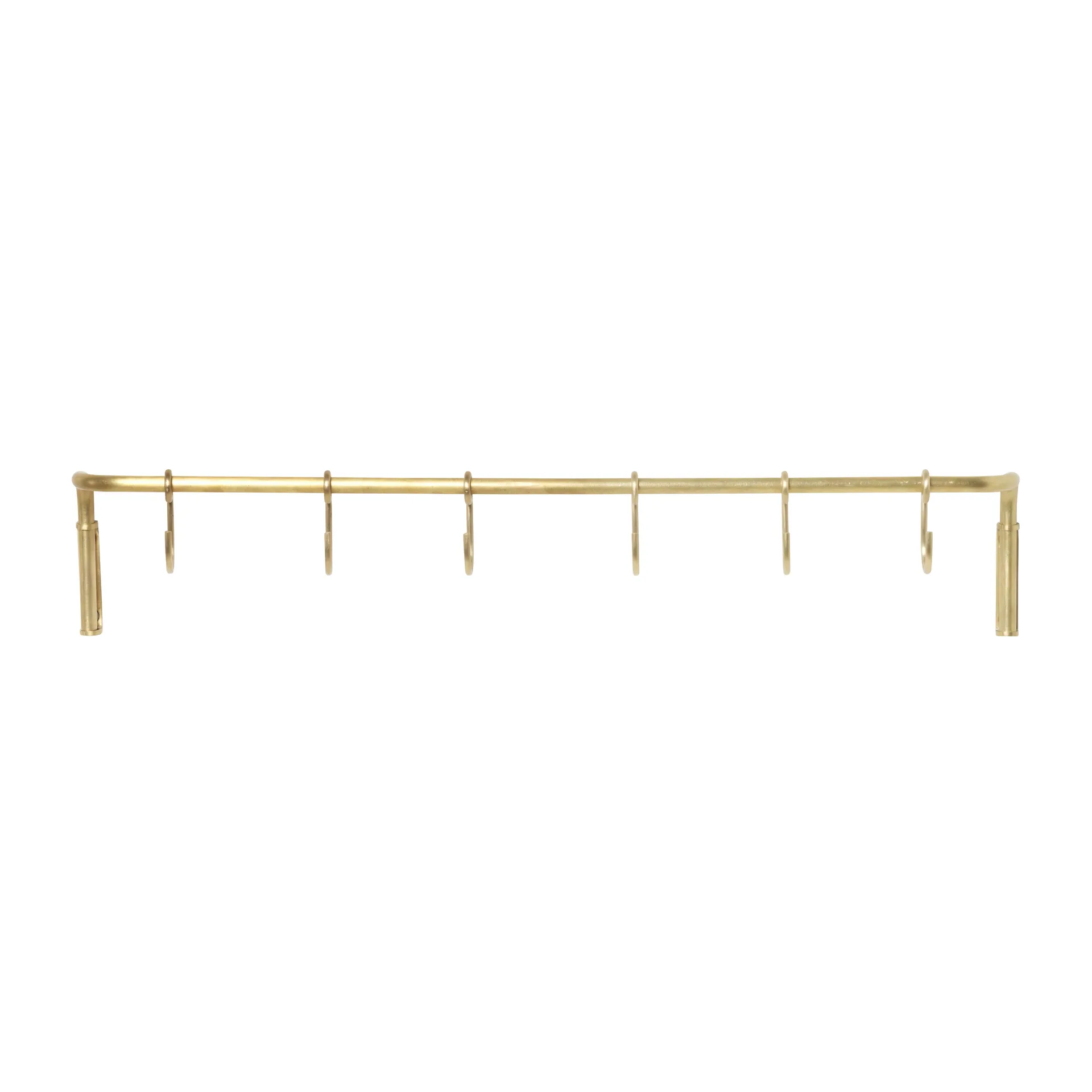Ferm Living Kitchen keittiönaulakko 6 kpl koukulla Messinki