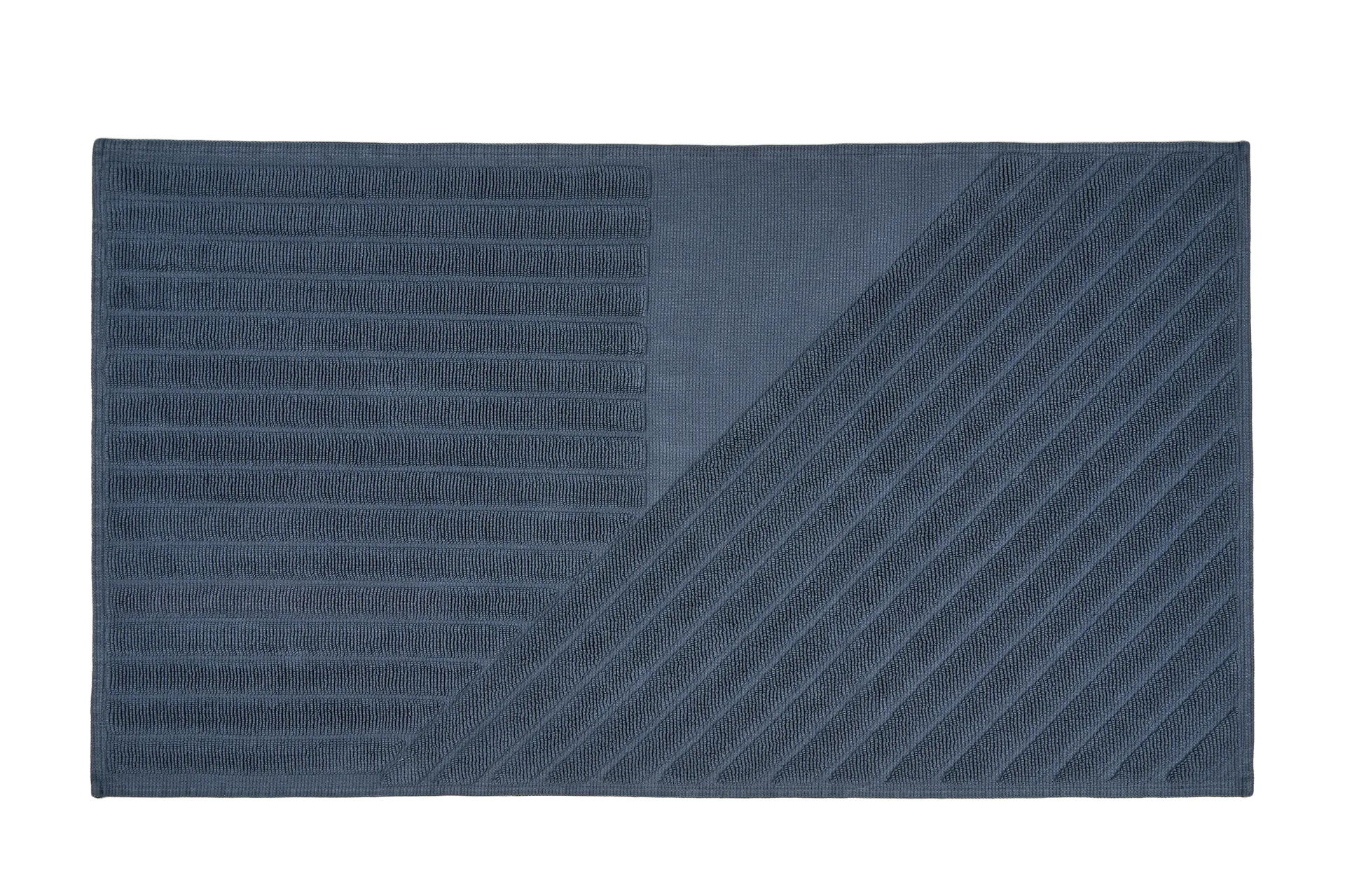 NJRD Stripes kylpyhuoneenmatto 50x90 cm Sininen