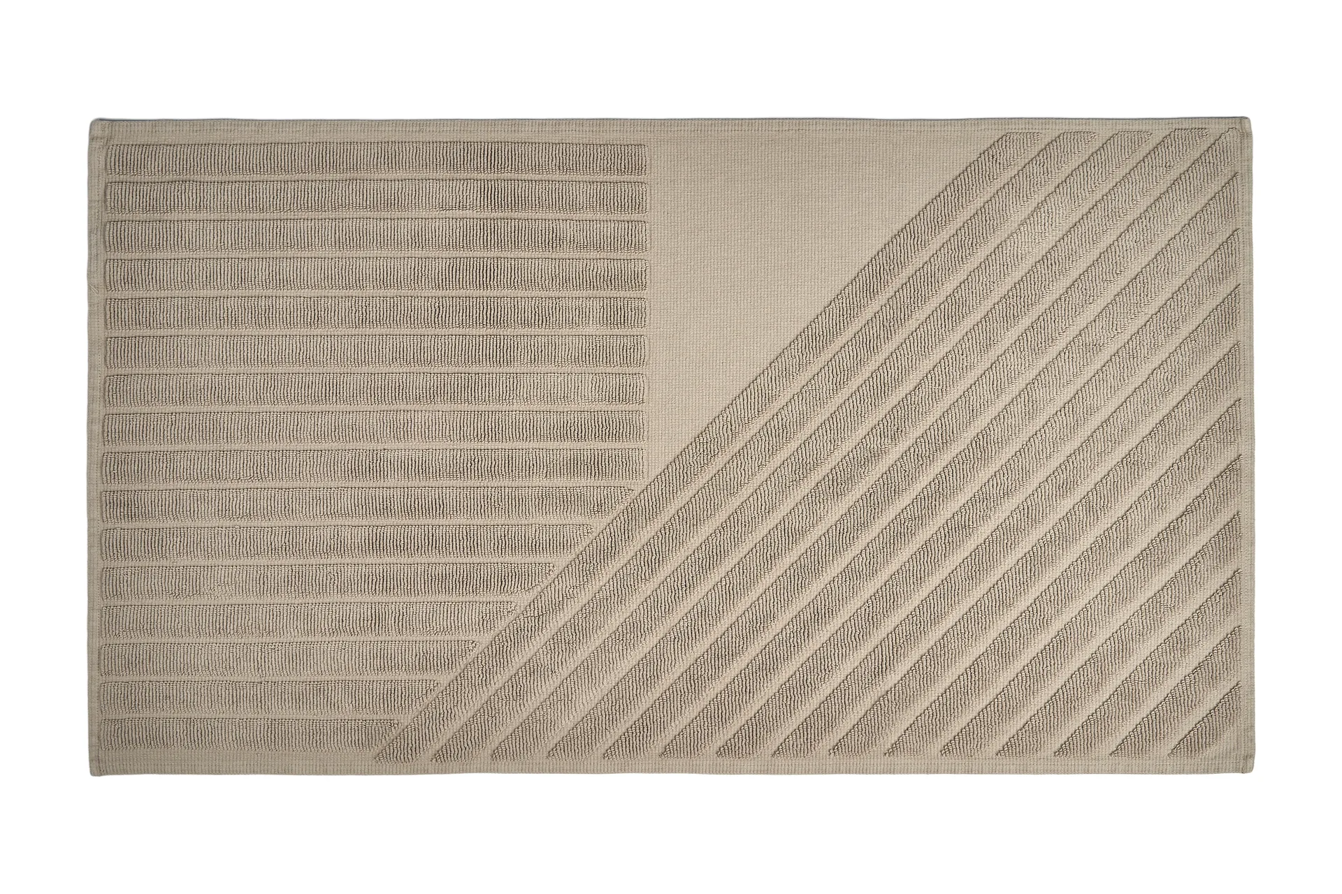 NJRD Stripes kylpyhuoneenmatto 50x90 cm Beige