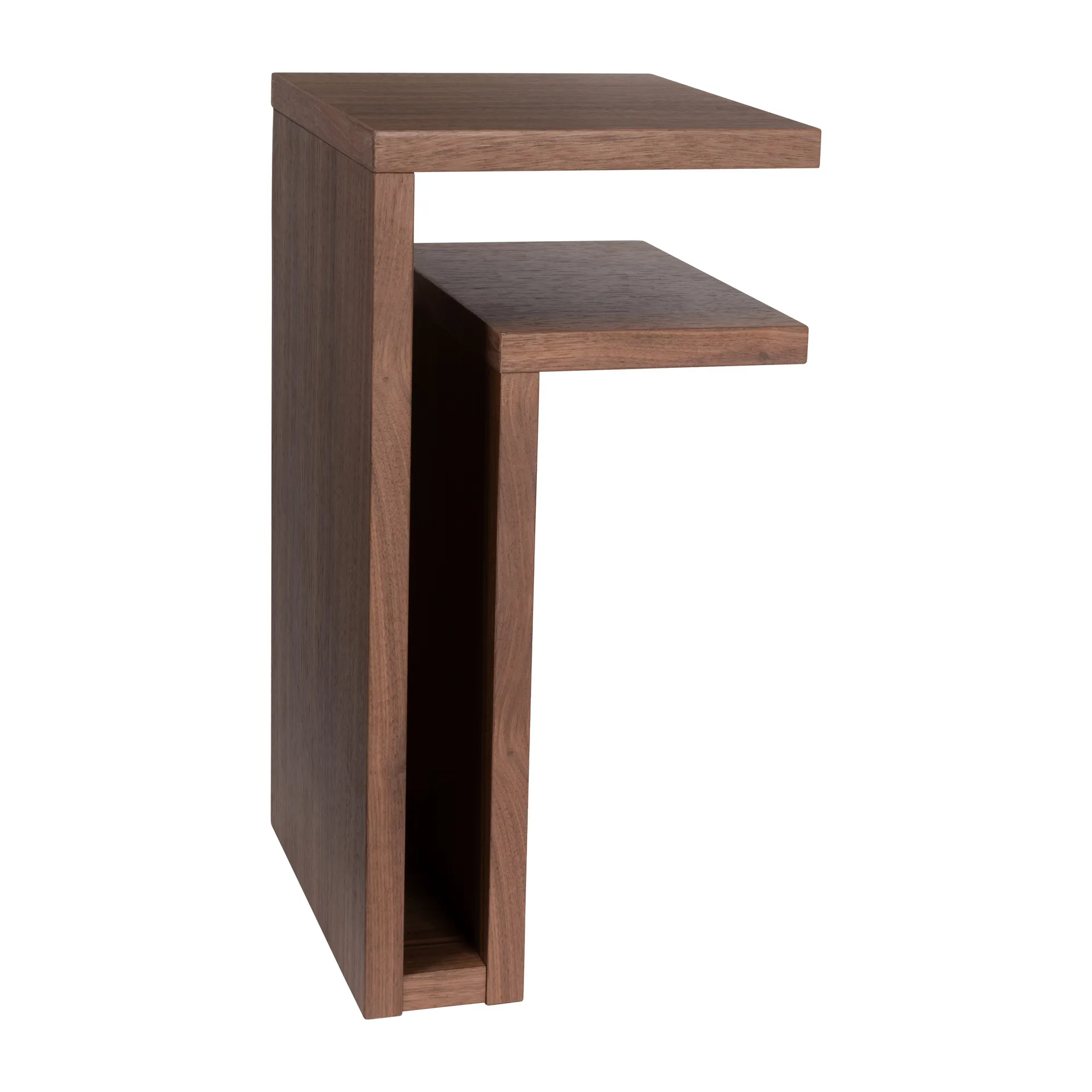 Maze F-shelf seinähylly saksanpähkinä Hylly oikeanpuolinen