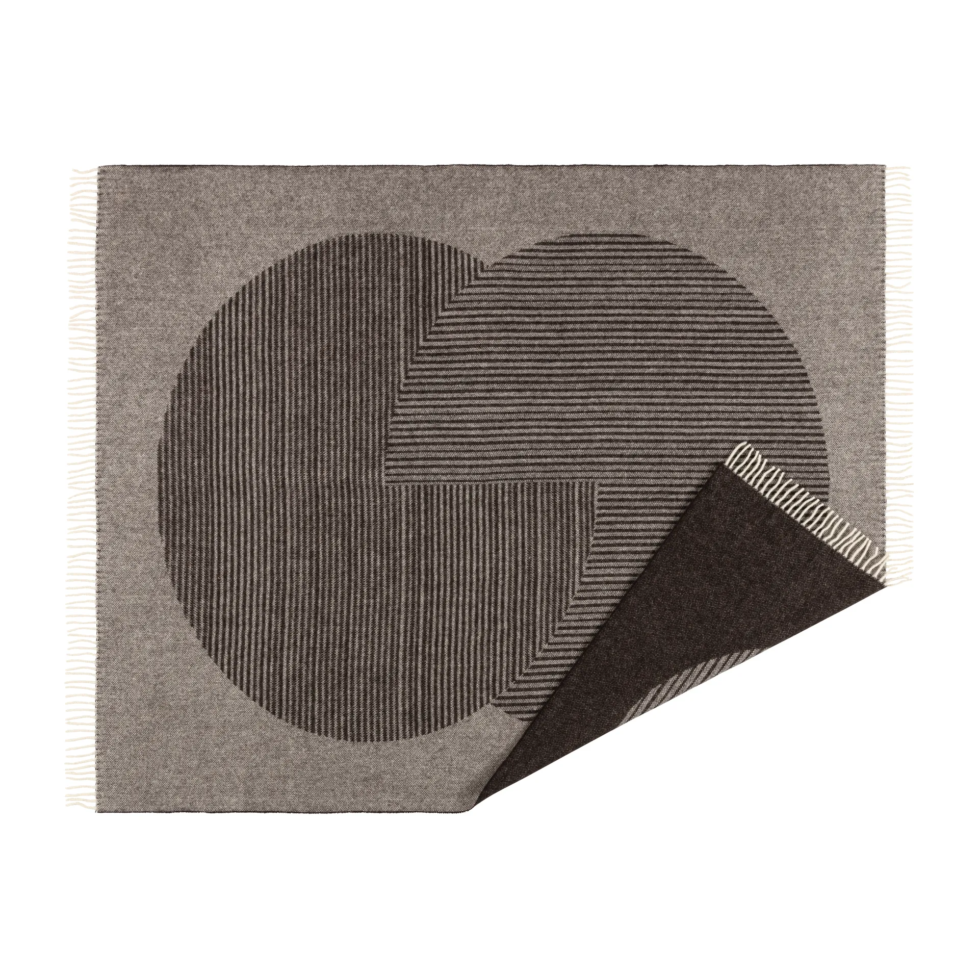 NJRD Circles villahuopa 130x185 cm Ruskea