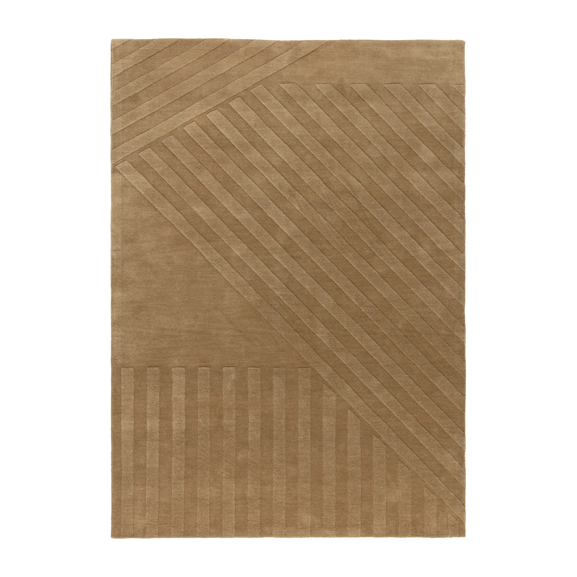 NJRD Levels Stripes villamatto Beige, 170x240 cm